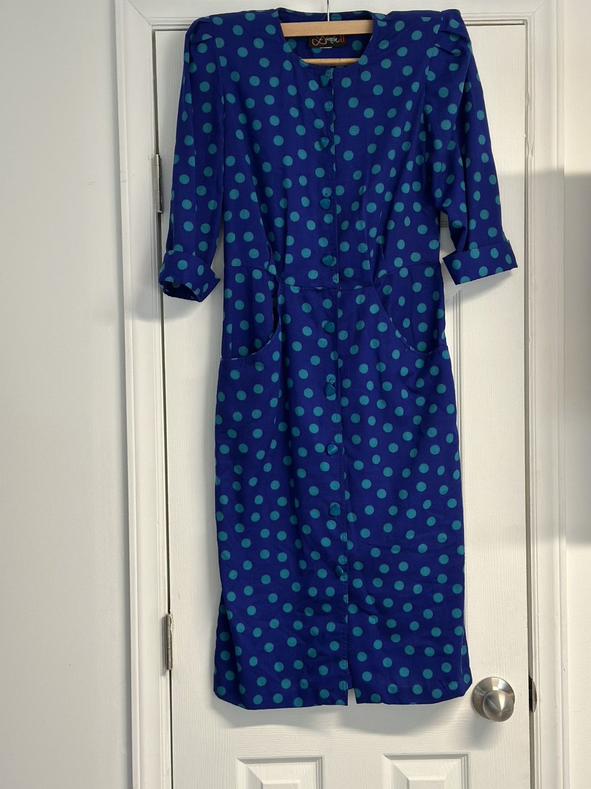 Other Vintage 1970s Polka Dot Dress! Size M / US 6-8 / IT 42-44 - 1 Thumbnail