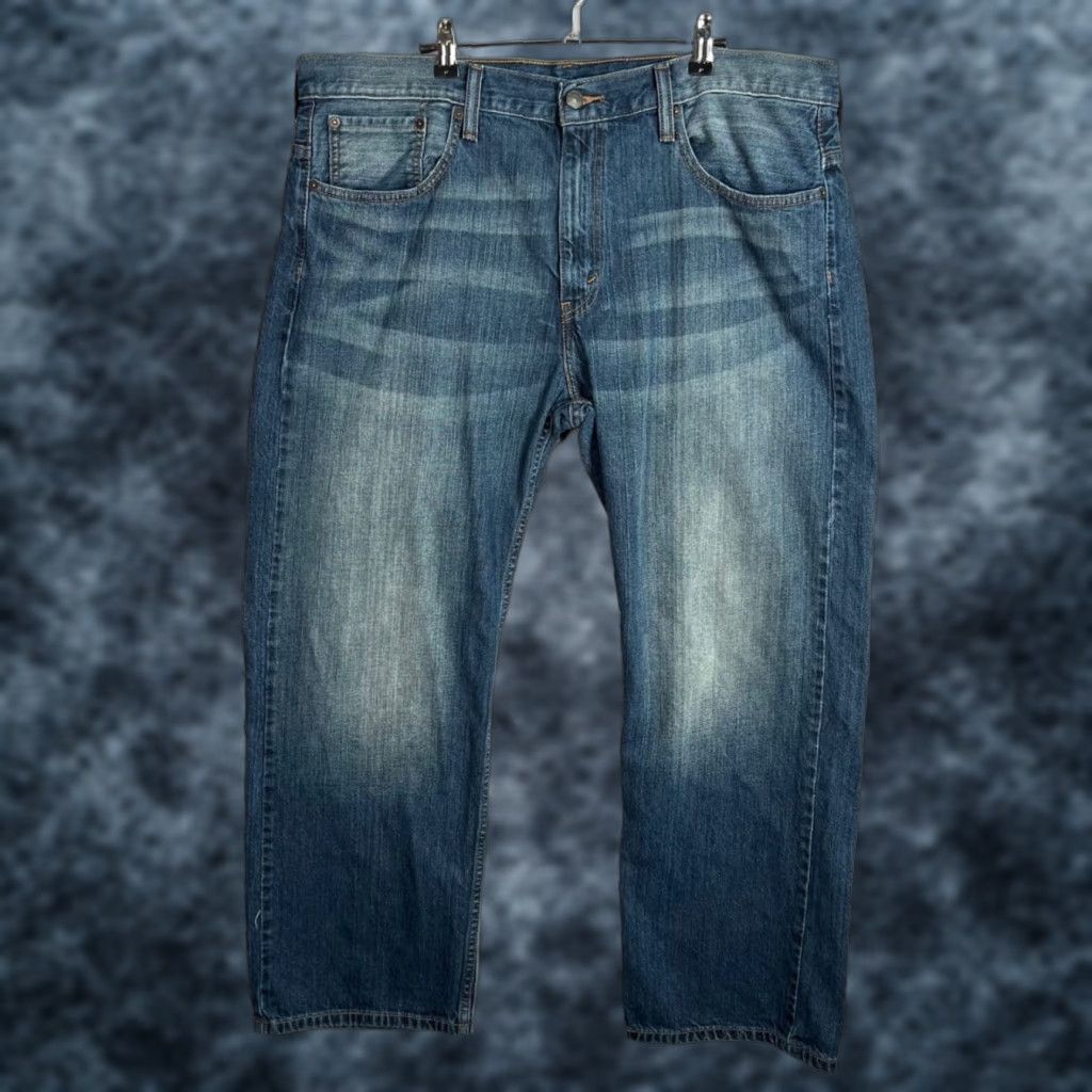 Levi's Levis 569 Loose Straight Jeans Mens 38x30 Blue Denim 100% Cotton Size US 38 / EU 54 - 1 Thumbnail