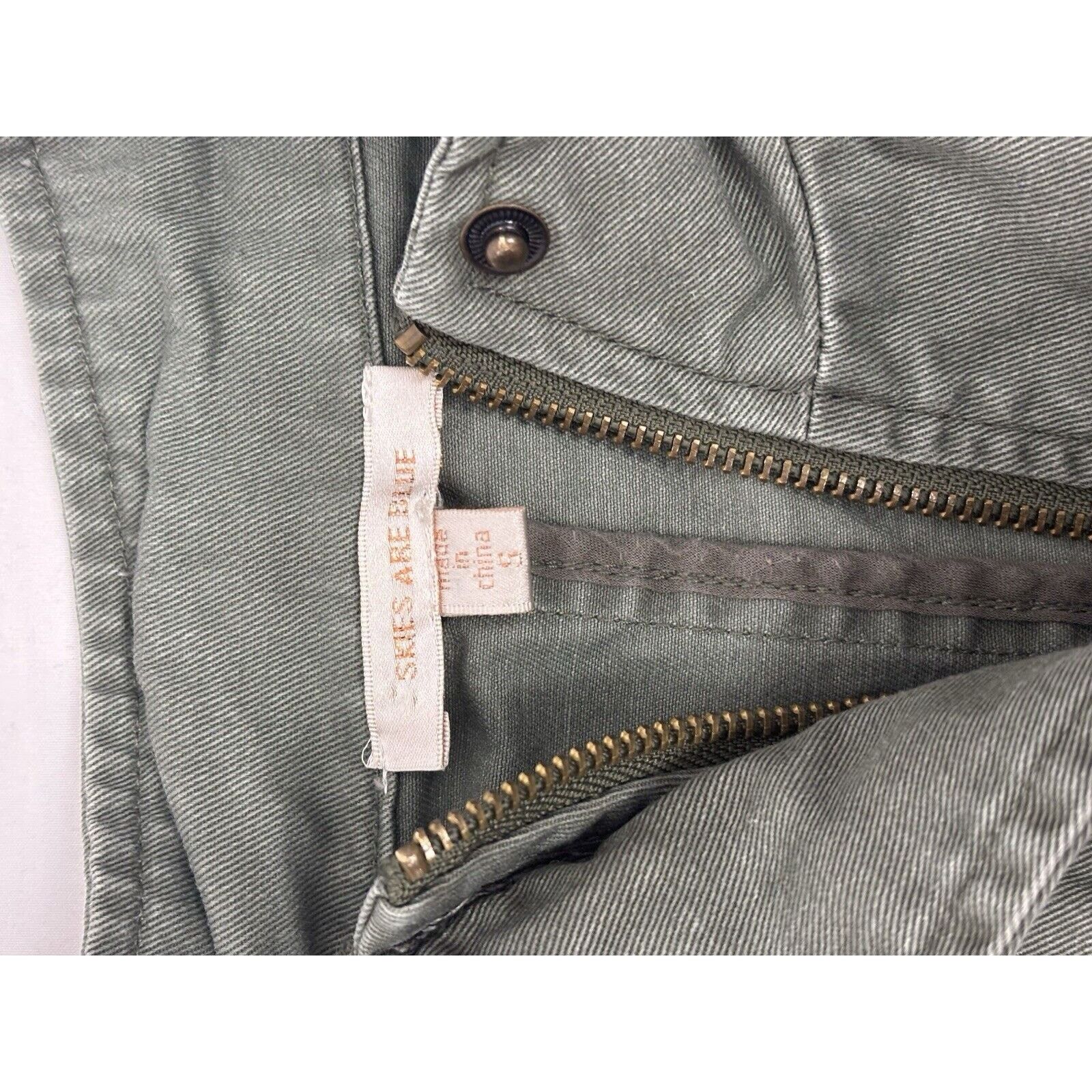 Other Skies are Blue Women’s Army Green Cargo Jacket Military S Size S / US 4 / IT 40 - 6 Thumbnail