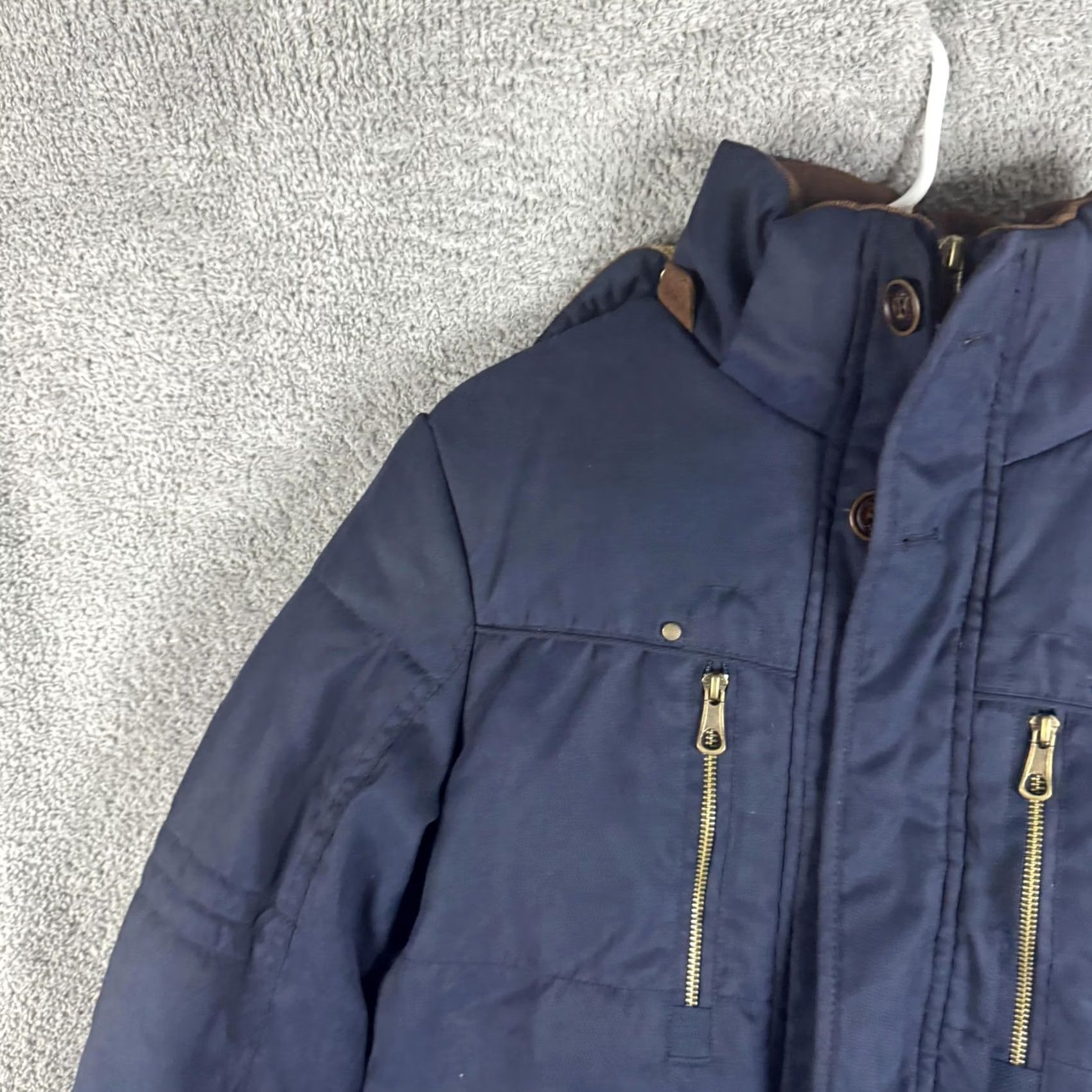 Vintage Jacket 2XL Blue Hooded Insulated Waterproof Parka Full Zip Outdoor Winter Mens Size US XXL / EU 58 / 5 - 5 Thumbnail