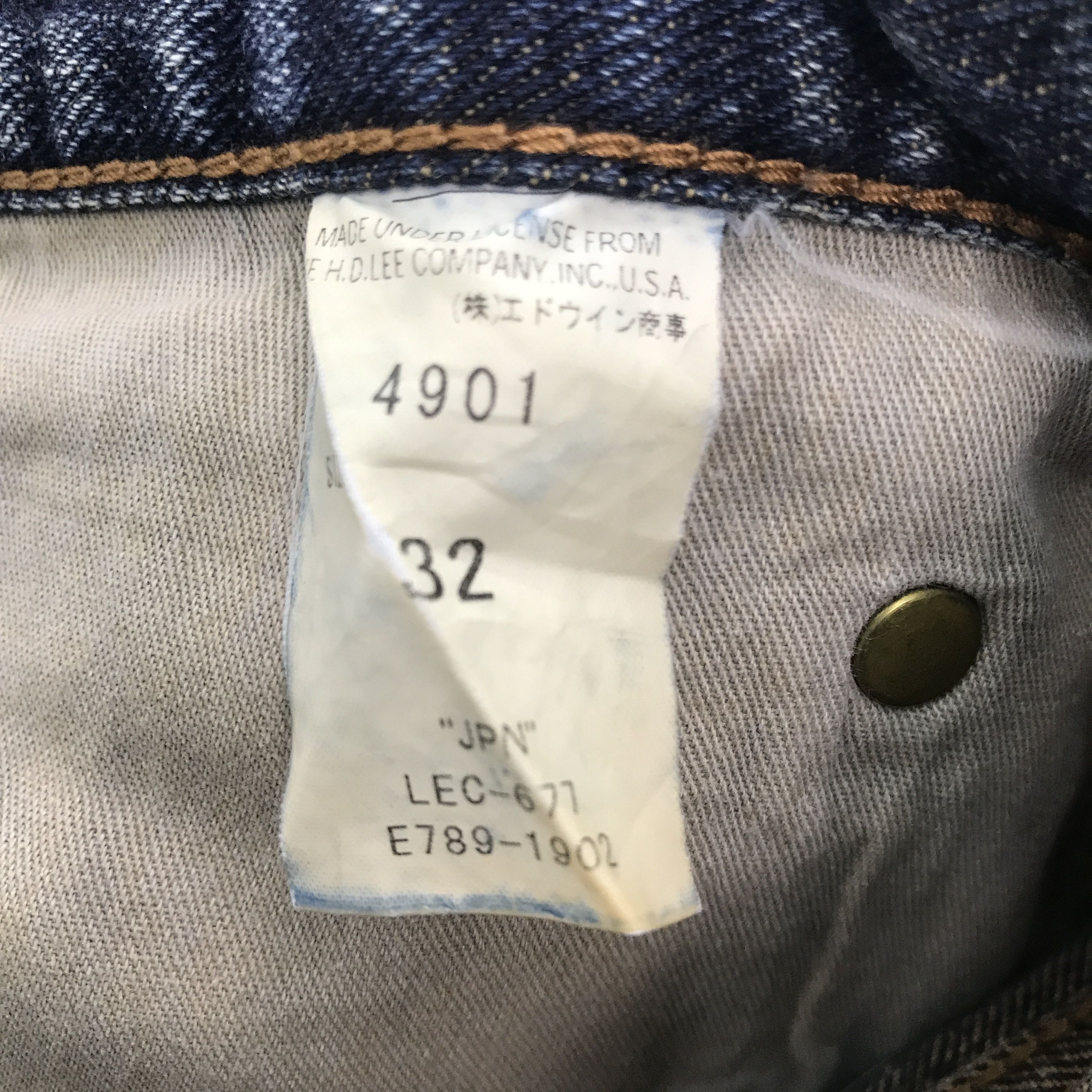 Japanese Brand × Lee × Vintage Flare Japan Denim Lee Distressed Bootcut Pants Size US 32 / EU 48 - 12 Thumbnail