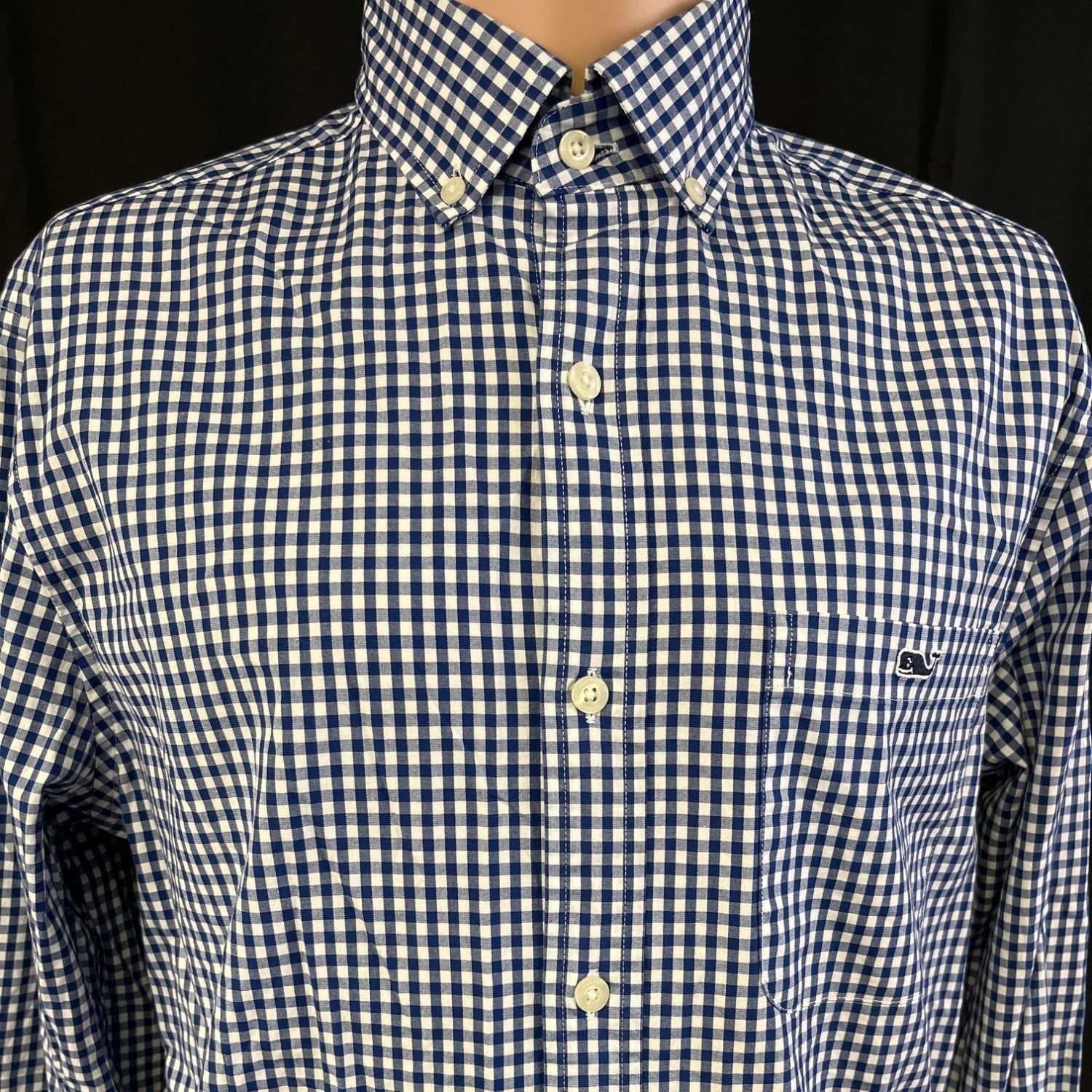 Vineyard Vines Vineyard Vines Men's Blue Check Shirt/Button Up SzS SKU 4067 Size US S / EU 44-46 / 1 - 3 Thumbnail