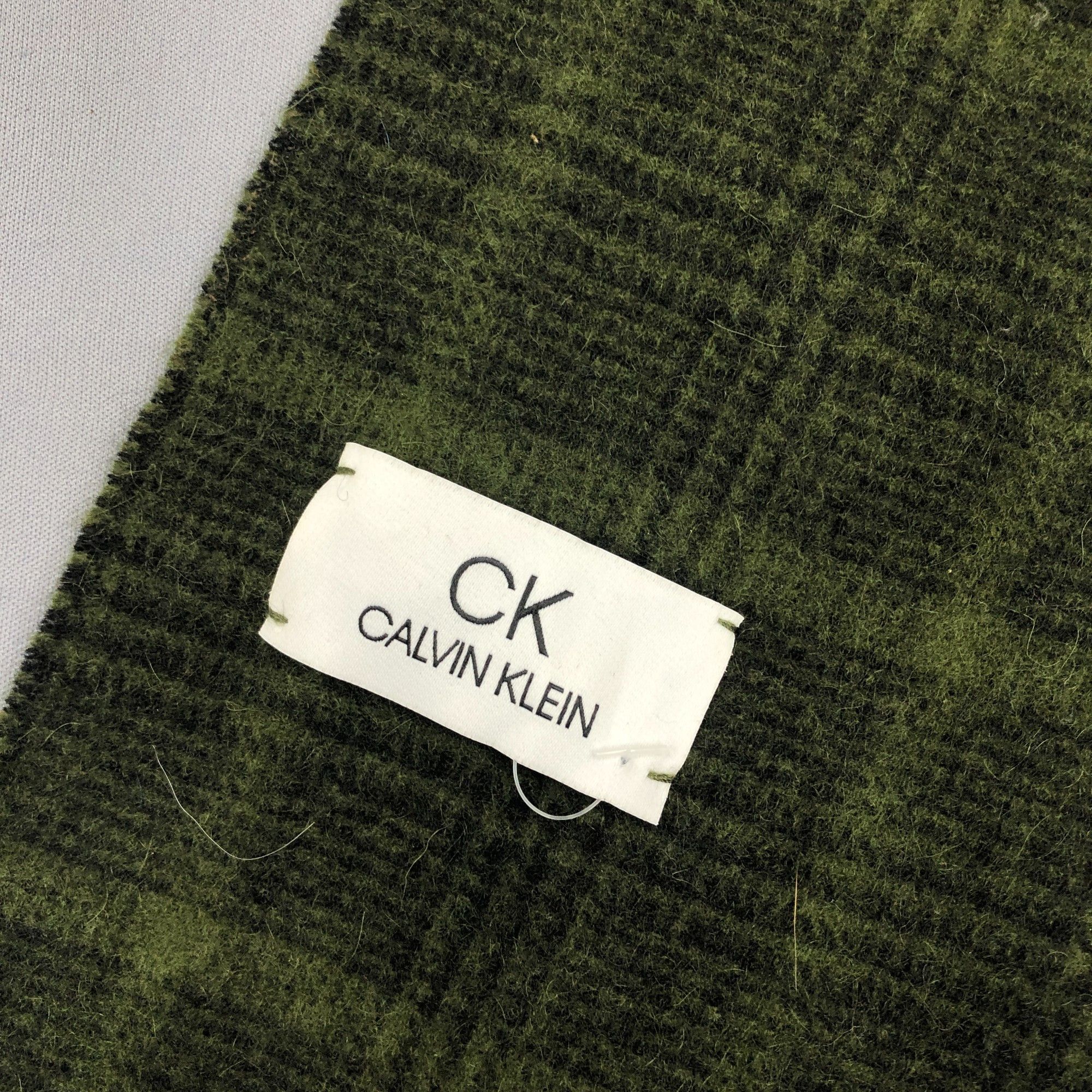 Calvin Klein Vintage Calvin Klein Scarf Muffler Wool Plaid Scarves Size ONE SIZE - 4 Thumbnail