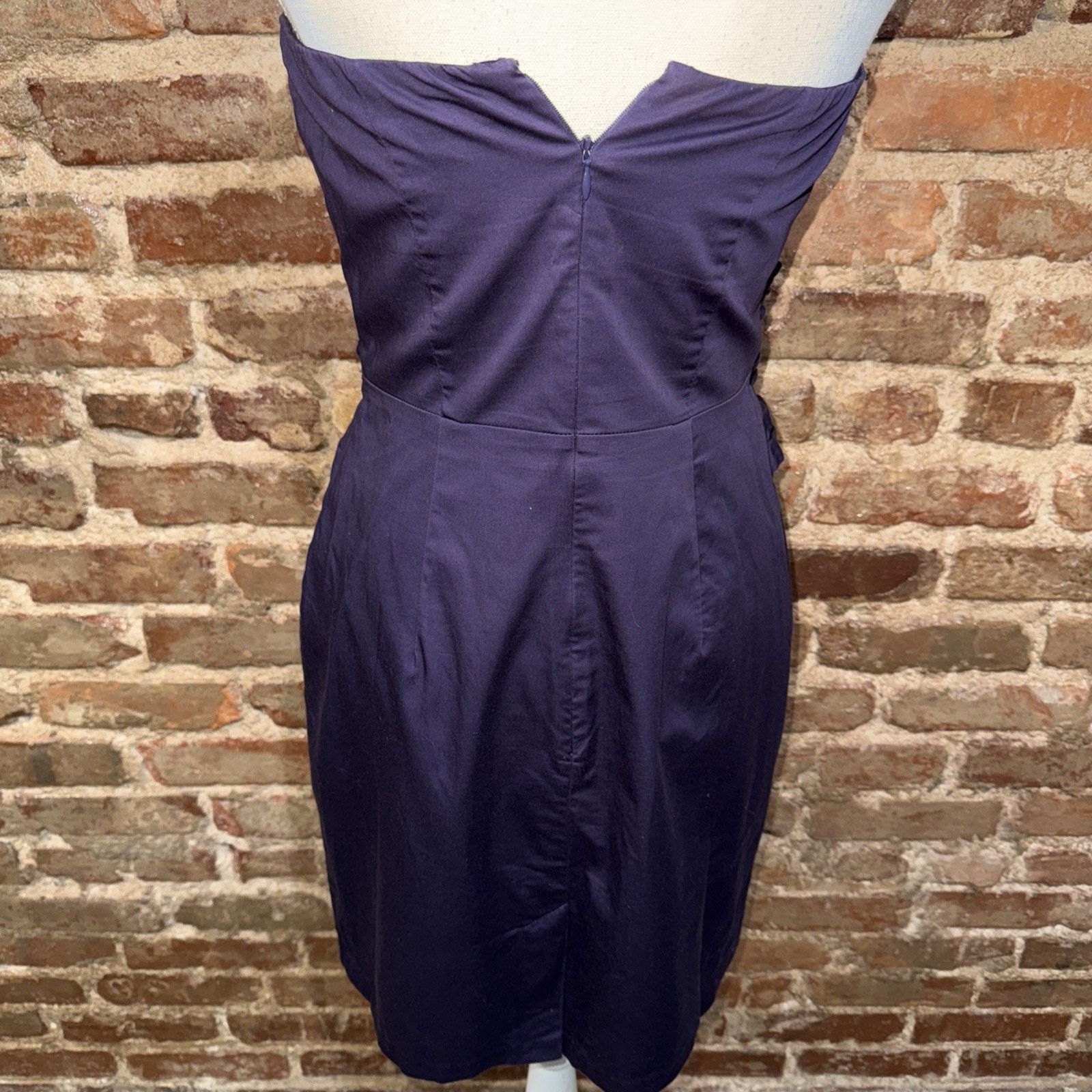 Other Limited Dark Purple sleeveless Lined Dress Size 8 Holiday Size M / US 6-8 / IT 42-44 - 4 Thumbnail