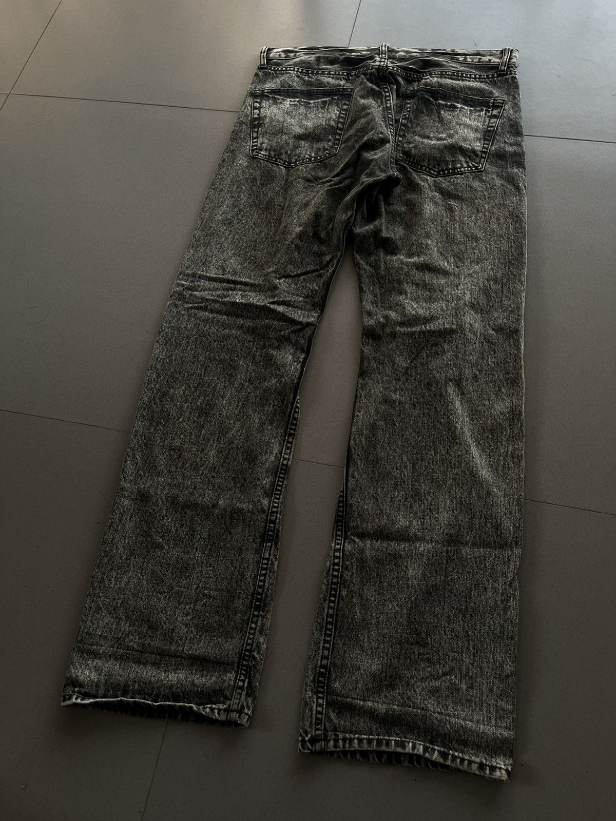 Isamu Katayama Backlash JAPANESE SORRIDERE WASHING FADED PATTERNS DENIM JEANS PANTS Size US 34 / EU 50 - 6 Thumbnail