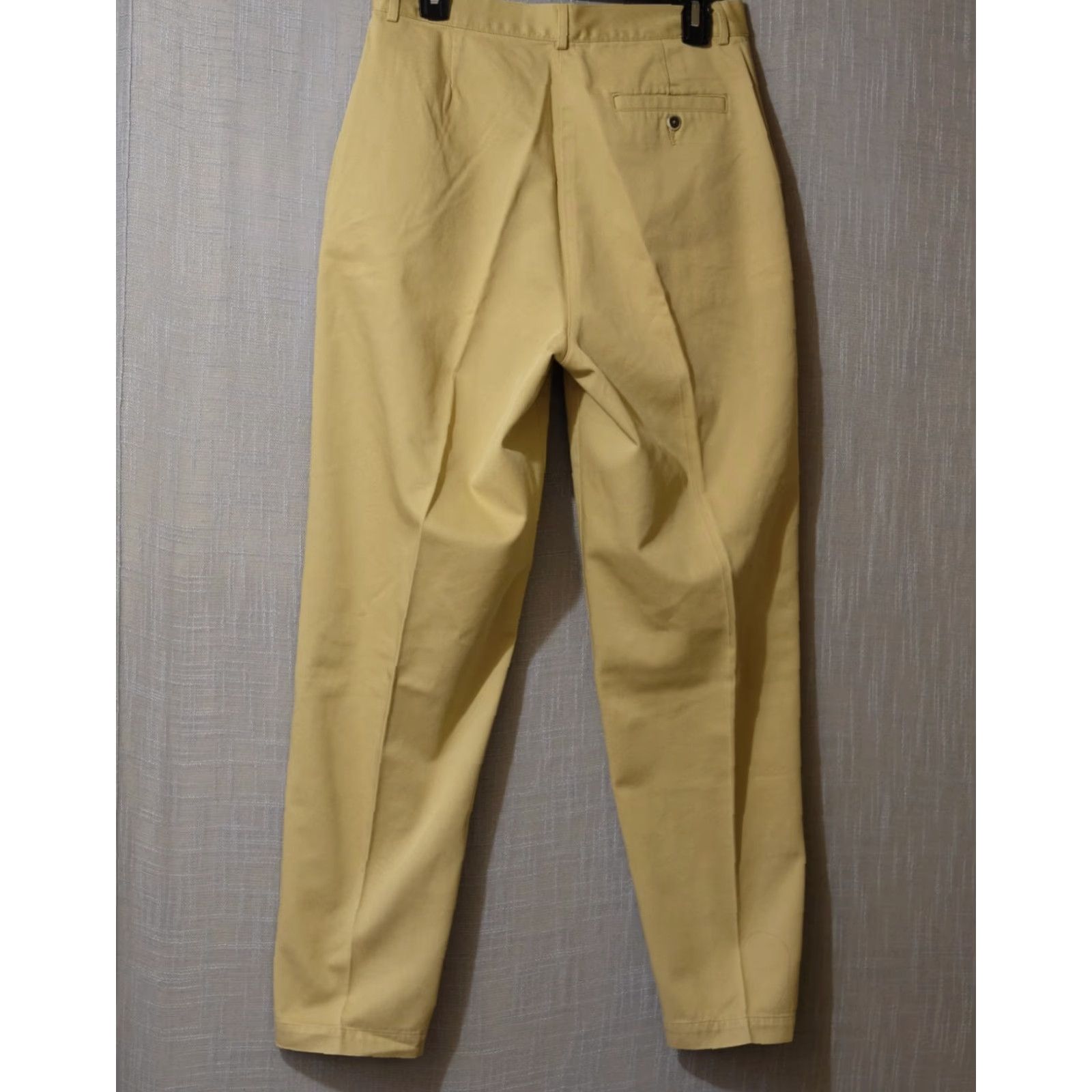 Vintage EUC Vtg 90s LL Bean Pants Khaki Tan 100% Cotton Chino Womens 12 Retro Classic Bohemian 90s Western Tan Size 34" / US 12 / IT 48 - 5 Thumbnail