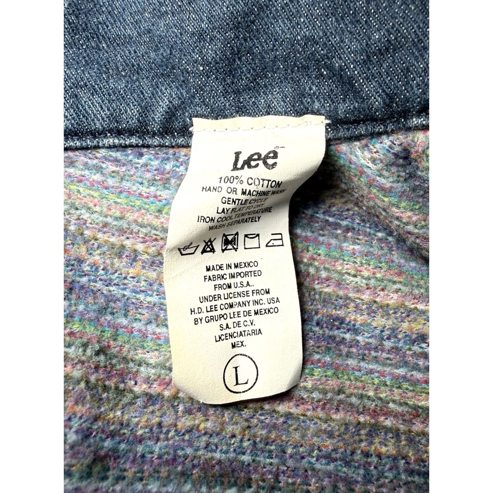 Lee 90s Lee Denim Trucker Vest - Mens Large, Lined, Vintage Size US L / EU 52-54 / 3 - 5 Thumbnail