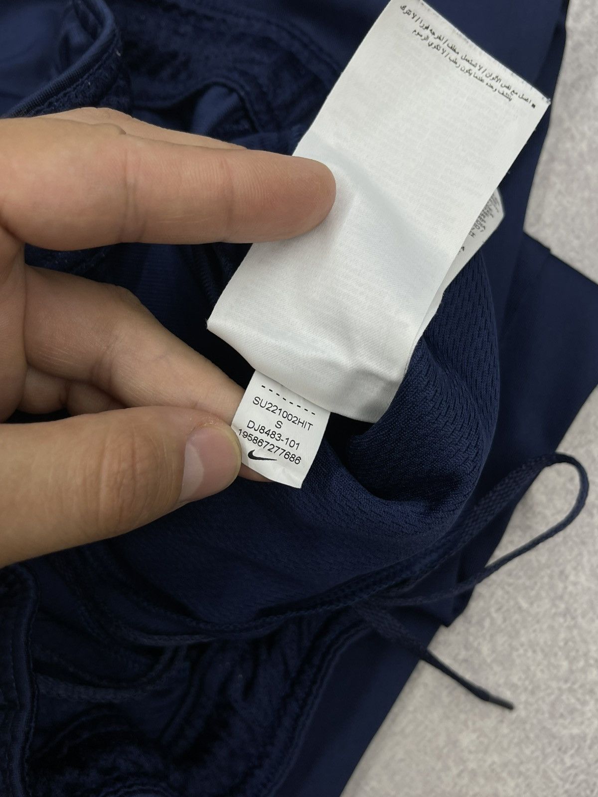 Nike Mens Nike PSG Paris Saint Germain Navy Soccer Sweatpants Size US 30 / EU 46 - 9 Thumbnail