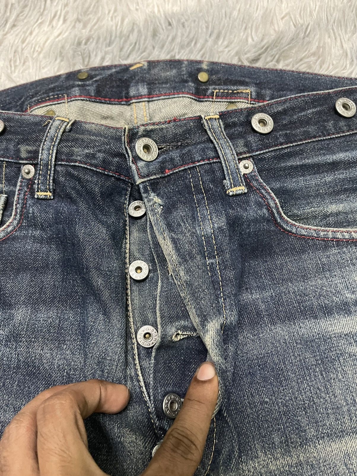 G-Star 2000s G STAR RAW DENIM RARE DESIGN DISTRESSED Size US 34 / EU 50 - 6 Thumbnail