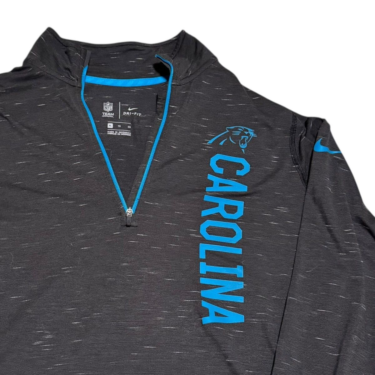 Nike Nike Carolina Panthers Lightweight Pullover Women's L Size L / US 10 / IT 46 - 2 Thumbnail