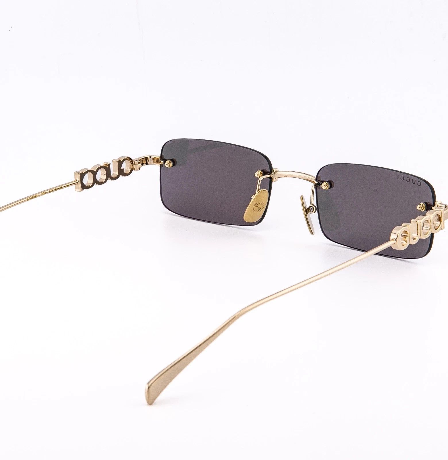 Gucci GUCCI 1808 Gold Silver Mirror Logo GG1808S Sunglasses 003 Size ONE SIZE - 3 Thumbnail