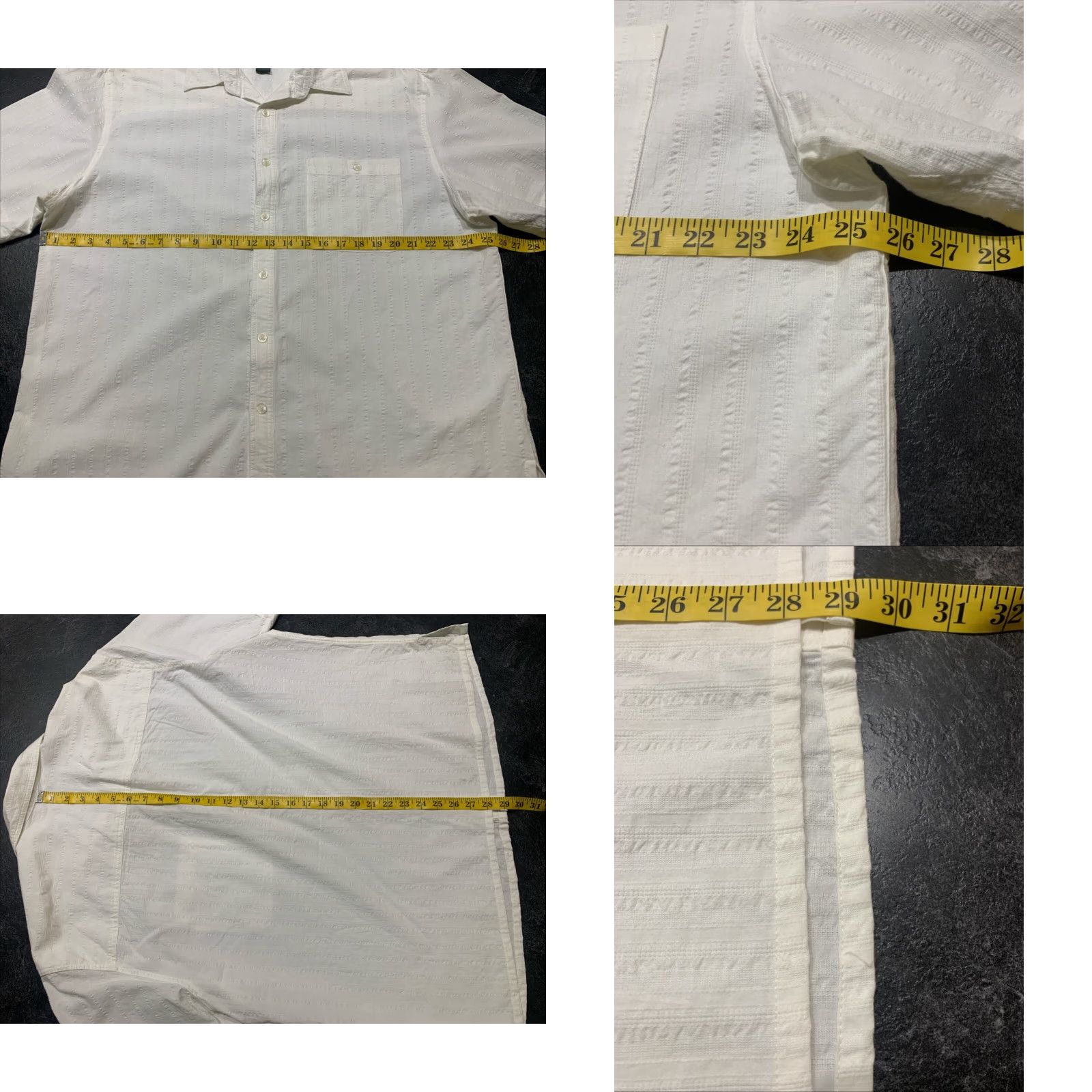 Vintage SADDLERBED Men's XL White Plaid Short Sleeve Button-Up Shirt Cotton Casual Size US XL / EU 56 / 4 - 8 Thumbnail