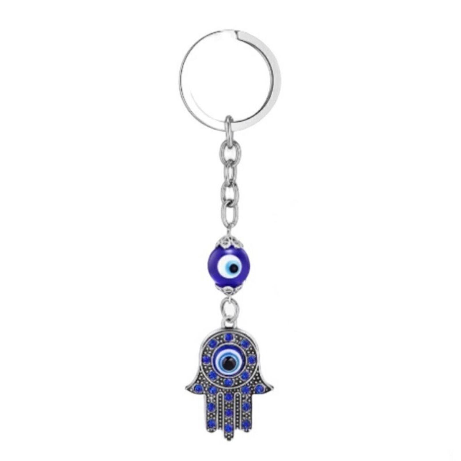 Genetic Manipulation Shinichiro Kuriya Hamsa Hand Evil Eye Protection Keychain Lucky Charm Size ONE SIZE - 3 Thumbnail
