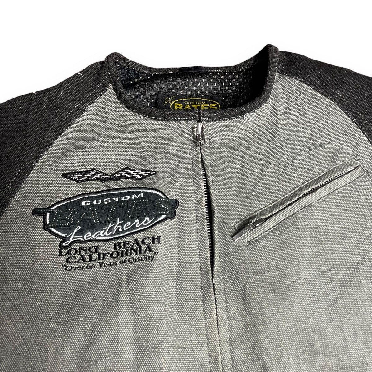 Bates Hats CUSTOM BATES LEATHERS BONDAGE PATCHES MOTORCYCLE JACKET Size US L / EU 52-54 / 3 - 7 Thumbnail
