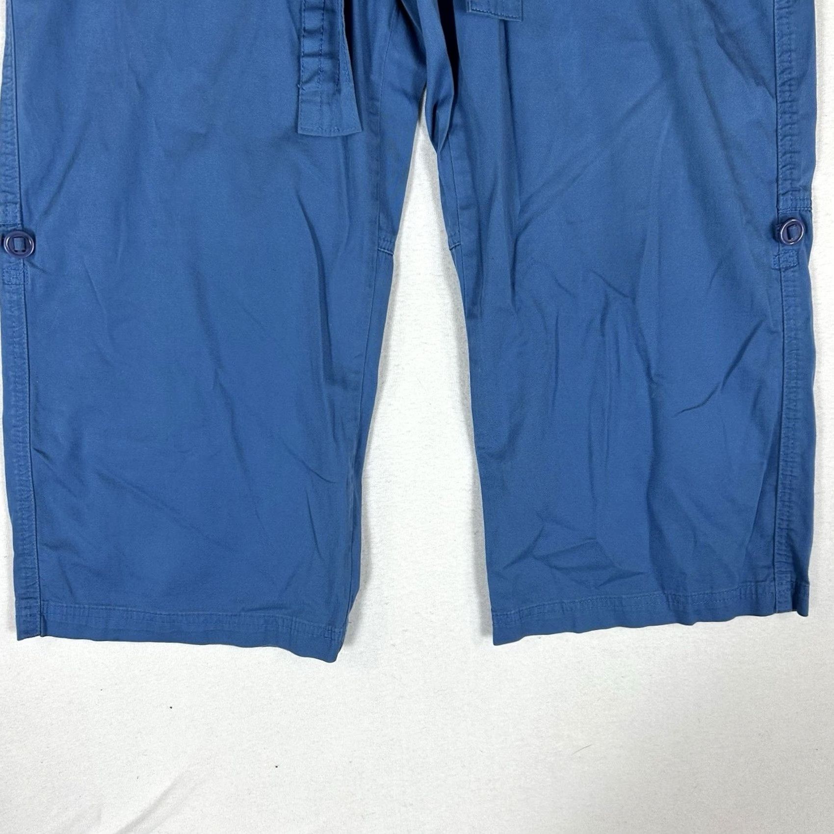 Lee Lee Capri Pants Women's 12 Blue Belted Size 34" / US 12 / IT 48 - 3 Thumbnail