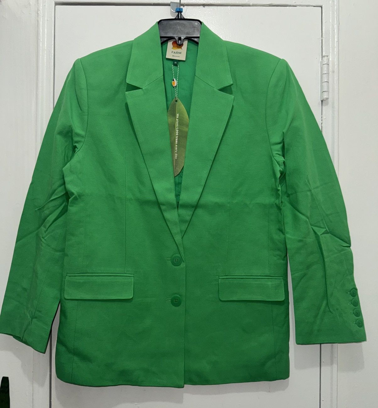 Farm Rio Farm Rio Bright Green Blazer size XS Size XS / US 0-2 / IT 36-38 - 3 Thumbnail