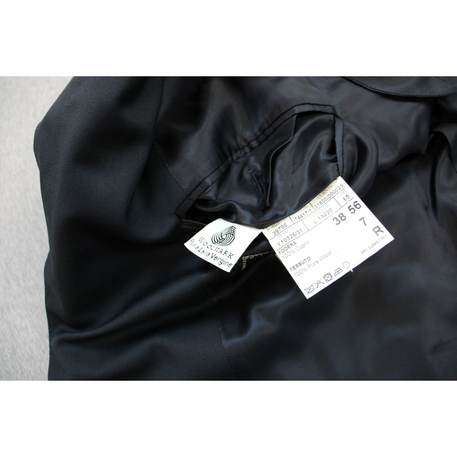 Canali Canali Blazer Mens IT56R / US 46R Black 100% Wool Size 46R - 5 Thumbnail