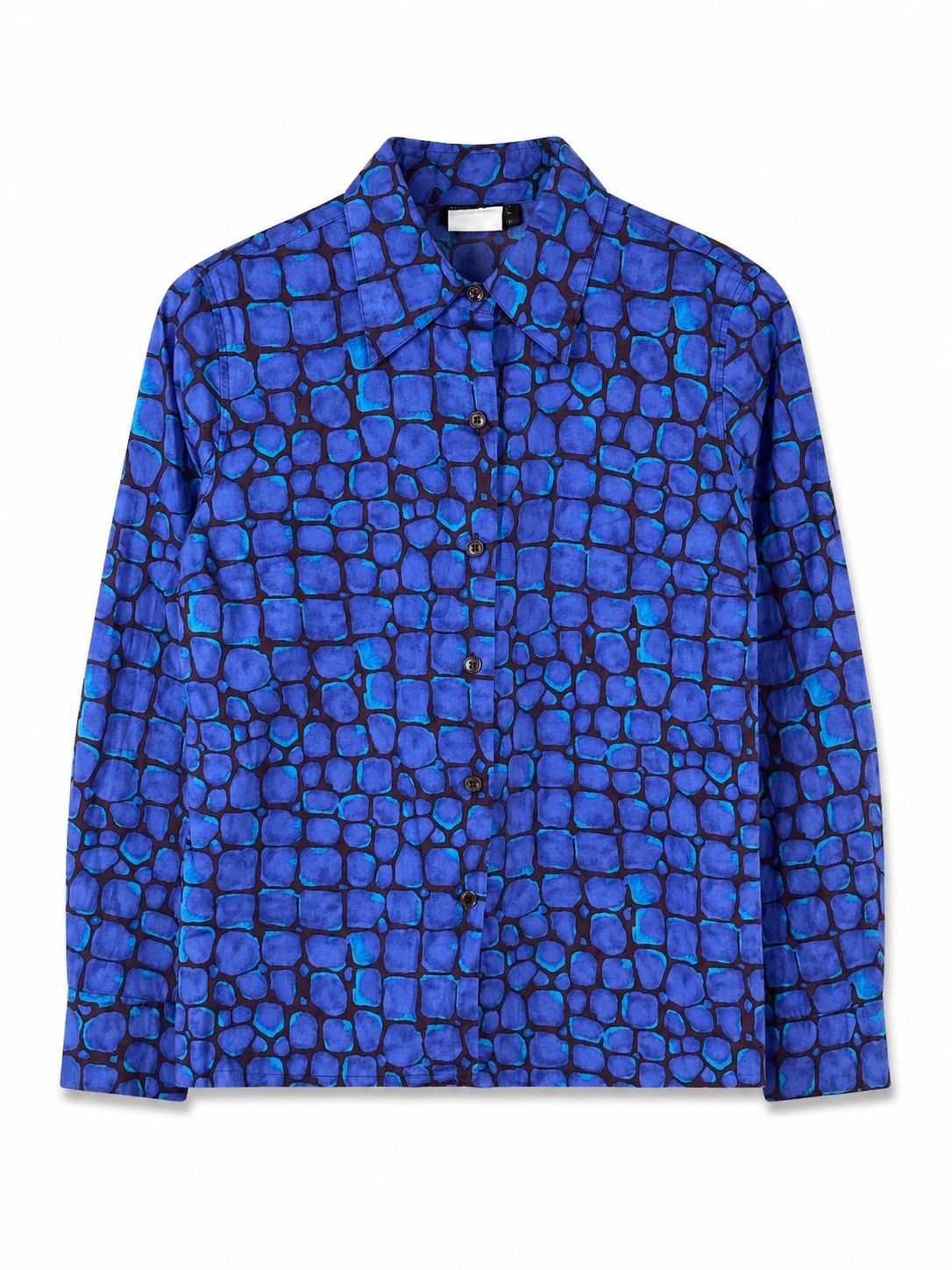 agnes b. Vintage Agnès b. Paris Blue Abstract Pattern Shirt Size 40 Size M / US 6-8 / IT 42-44 - 1 Thumbnail