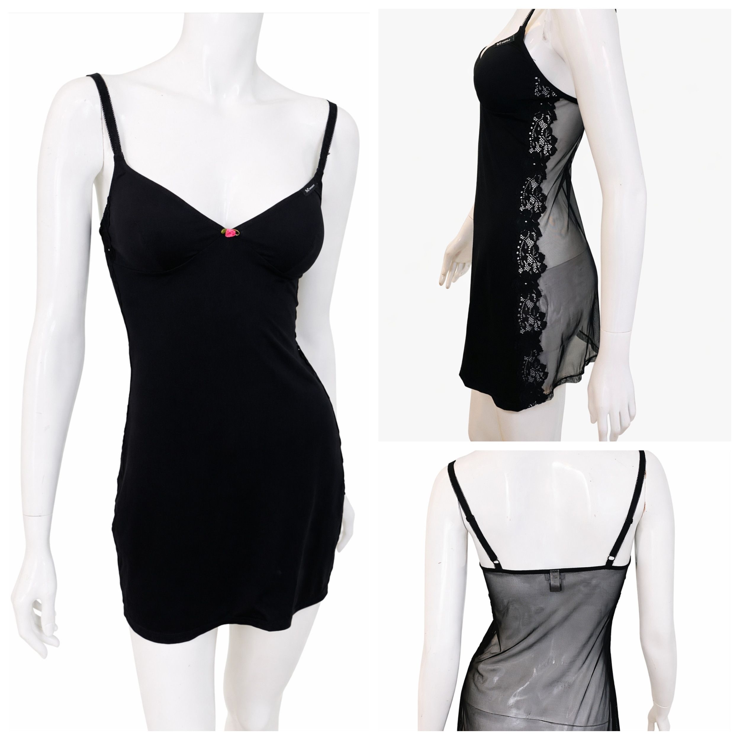 Dolce & Gabbana Dolce & Gabbana Slip Transparent Mesh Lace D&G Sheer Dress Size M / US 6-8 / IT 42-44 - 1 Thumbnail