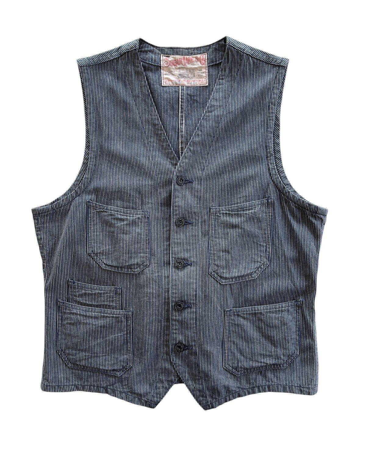 Sugar Cane Sugar Cane SC13528 Toyo Enterprise Narrow Stripe Vest Size US M / EU 48-50 / 2 - 1 Thumbnail
