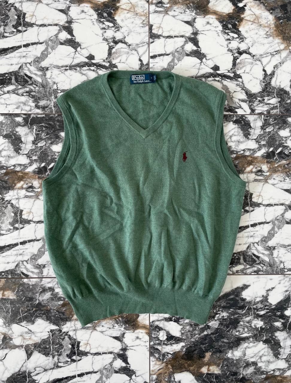 Polo Ralph Lauren Vintage Ralph Lauren Merino Wool Men's Green Sleeveless Size US L / EU 52-54 / 3 - 1 Thumbnail