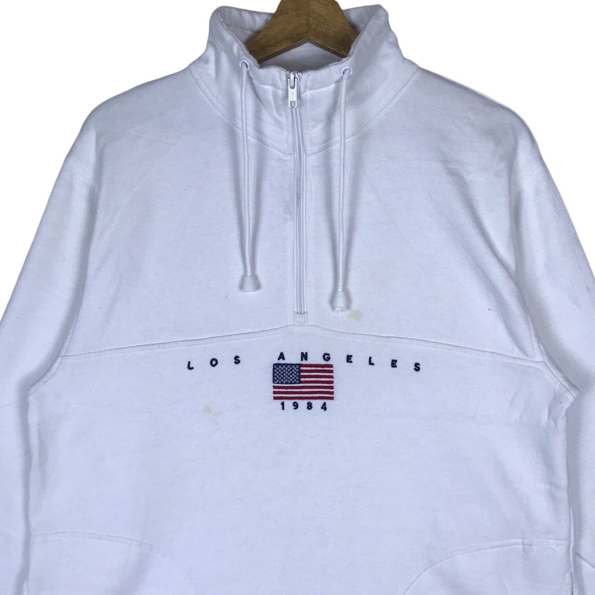 Vintage Vintage John Galt Drawstring Neck Pullover Jumper Sweatshirt Size US M / EU 48-50 / 2 - 2 Thumbnail