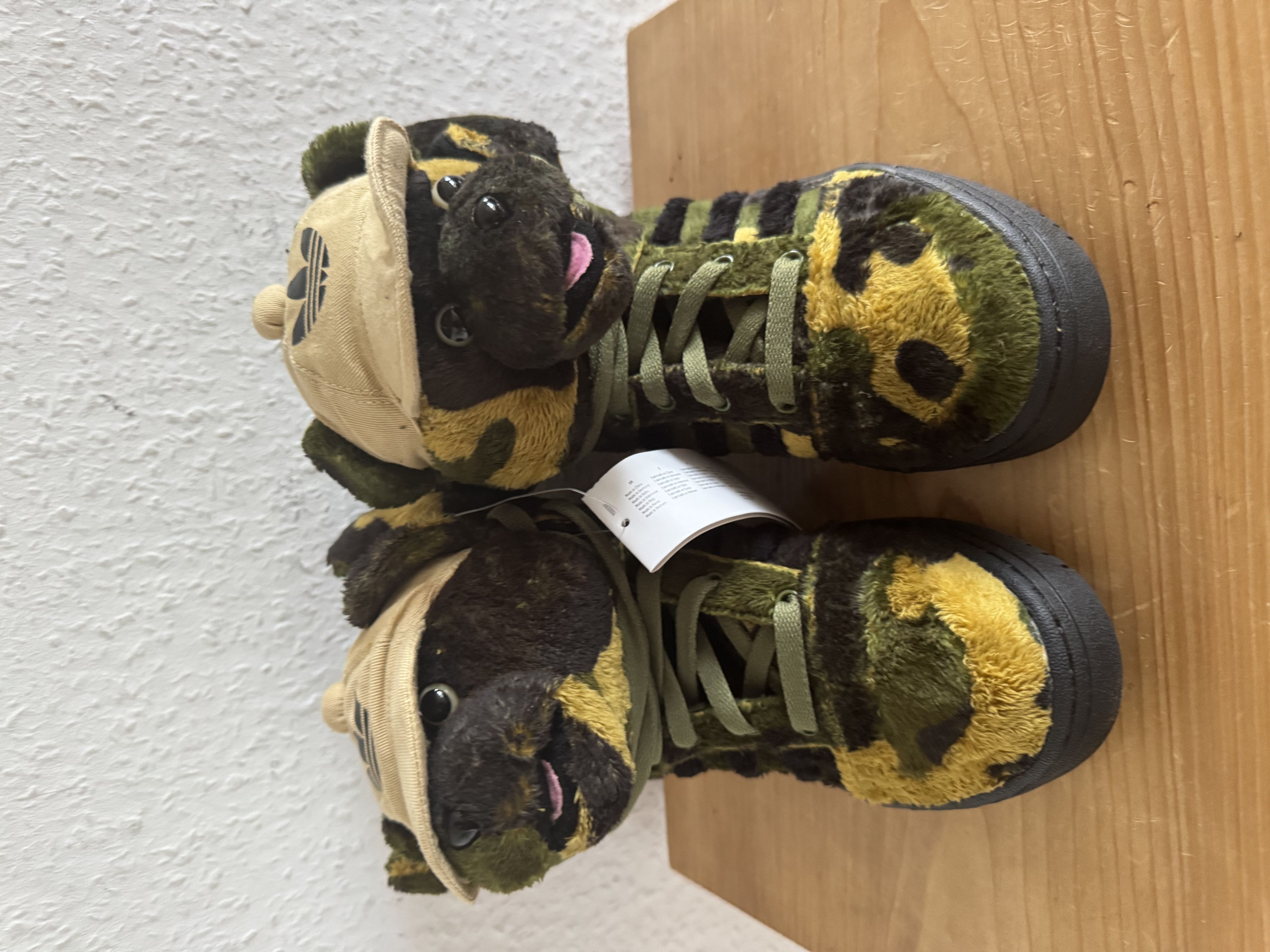 Adidas × Jeremy Scott JS Camo Teddy Bear Sneakers Size US 5 / EU 37 - 3 Thumbnail