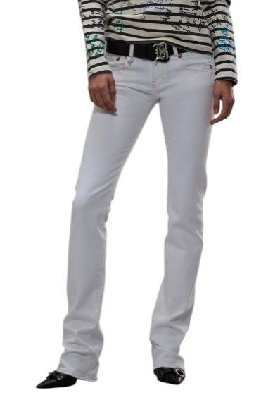R13 TOBY BOY 26 Aerin White Stretch Low Rise Jeans 88827 Size 26" / US 2 / IT 38 - 1 Thumbnail