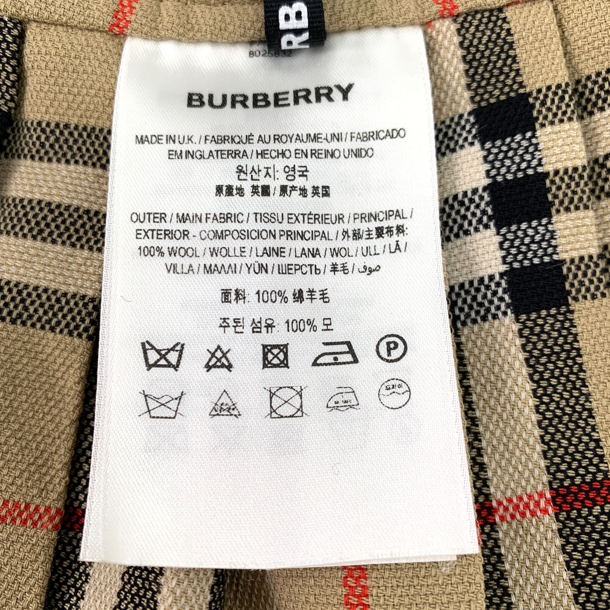 Burberry Burberry Beige Nova Check Wool Pleated Mini Skirt With Doubl Size XS / US 0-2 / IT 36-38 - 5 Thumbnail