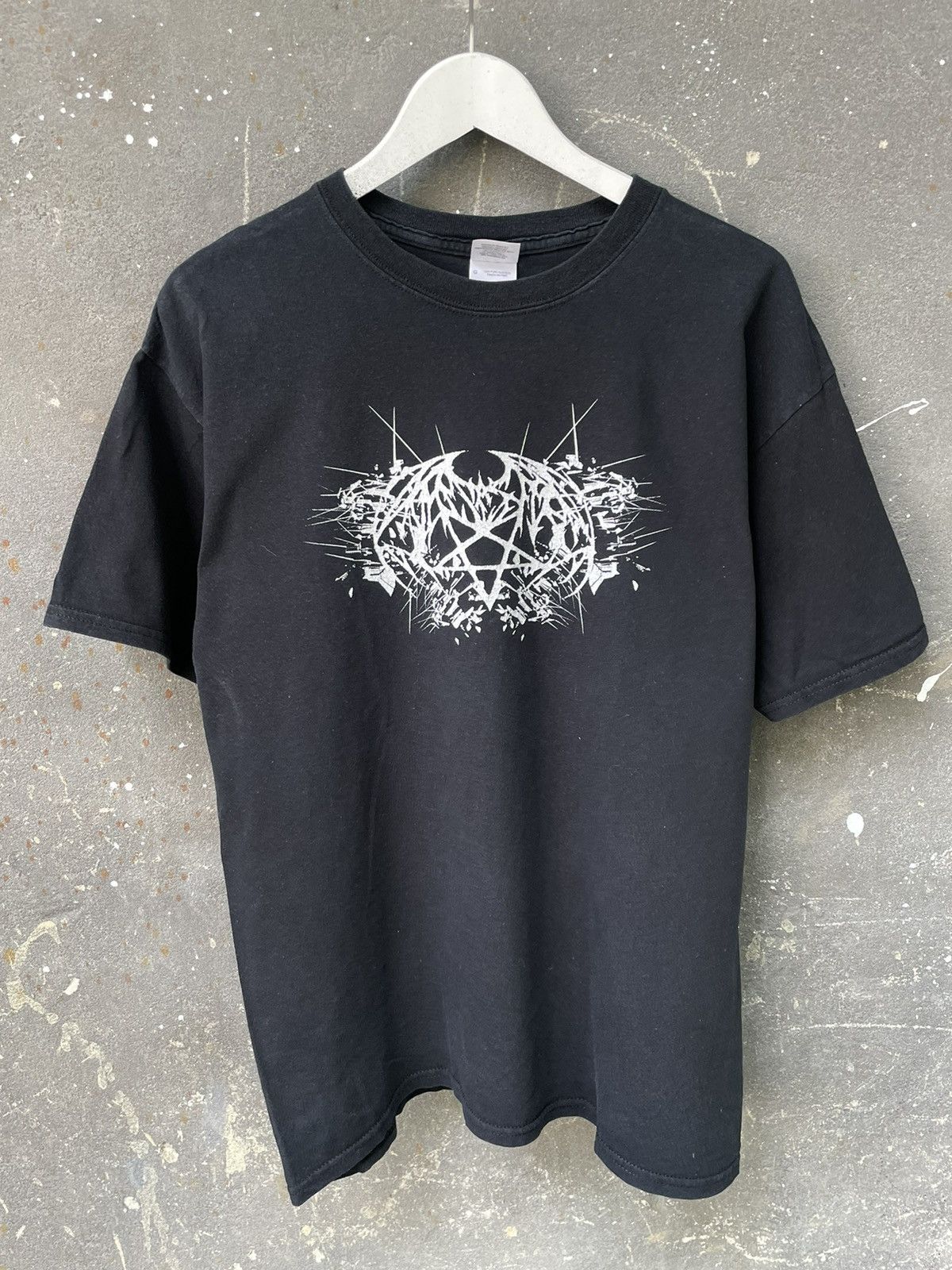 Band Tees × Vintage Vintage Obdurate Black Metal Fire T-Shirt 2008 Pentagram Size US L / EU 52-54 / 3 - 3 Thumbnail