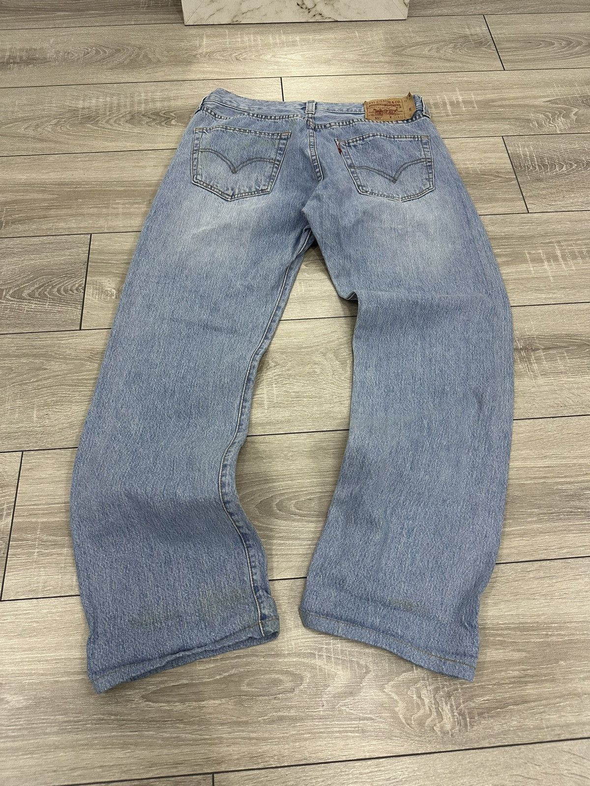 Levi's Levis 501 Baggy Wide Jeans 90s Streetwear Style Size US 32 / EU 48 - 2 Thumbnail