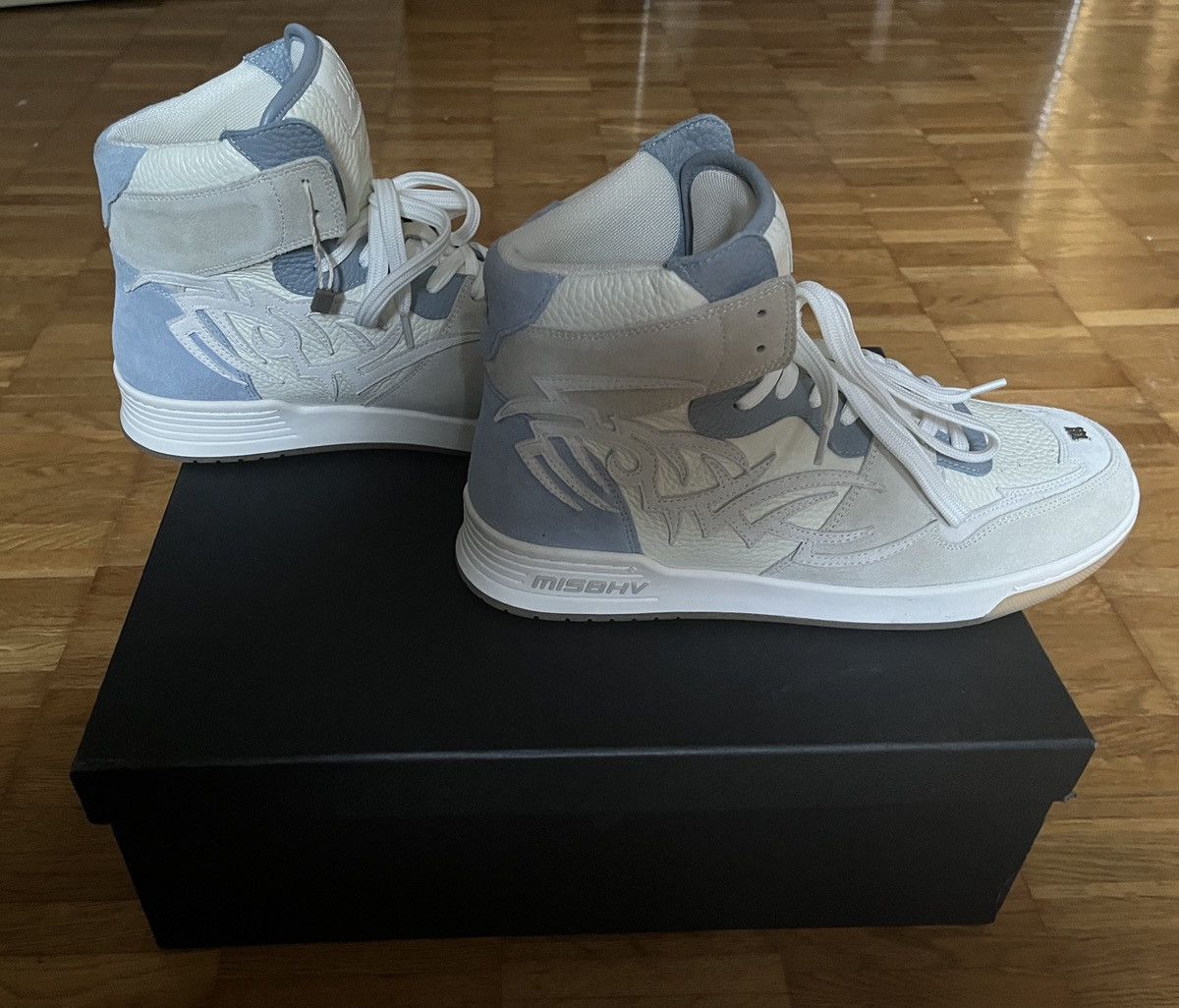 Misbhv Never-Worn MISBHV High Top, Blue White, Size EU 40, US 9.5 Size US 9.5 / IT 39.5 - 6 Thumbnail