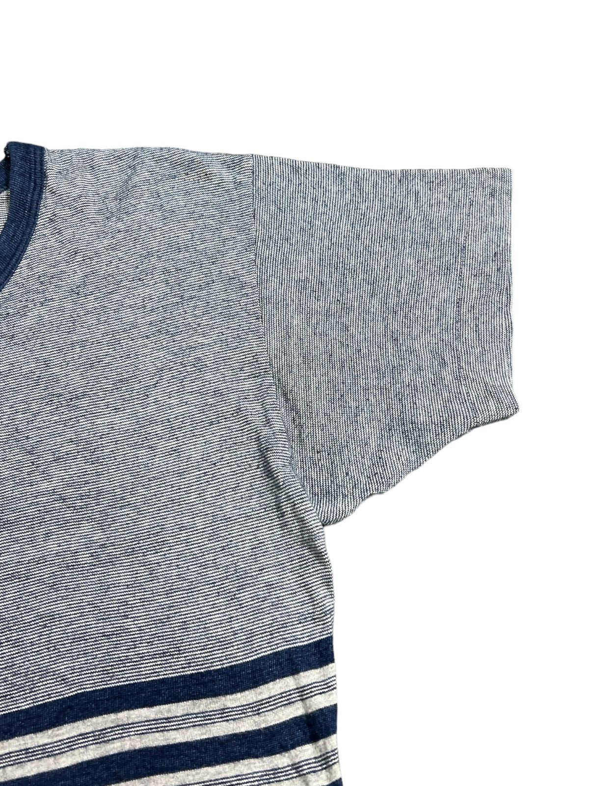 Vintage Issey Miyake Striped Single Stitch T-Shirt Size XS / US 0-2 / IT 36-38 - 12 Thumbnail
