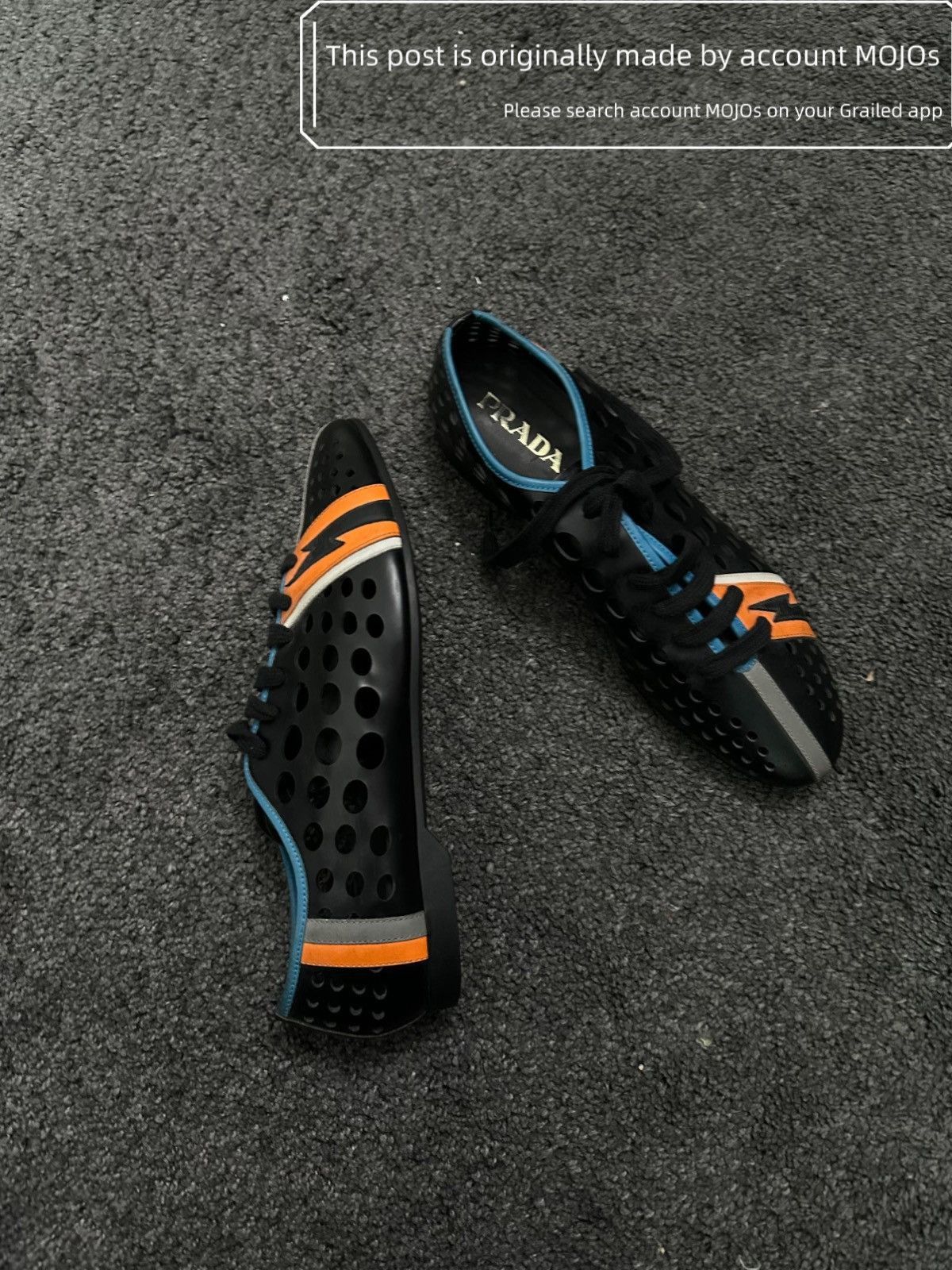 Prada Prada 18AW Lighting Hollow Race Derby mojos1739 Size US 7 / EU 40 - 1 Thumbnail