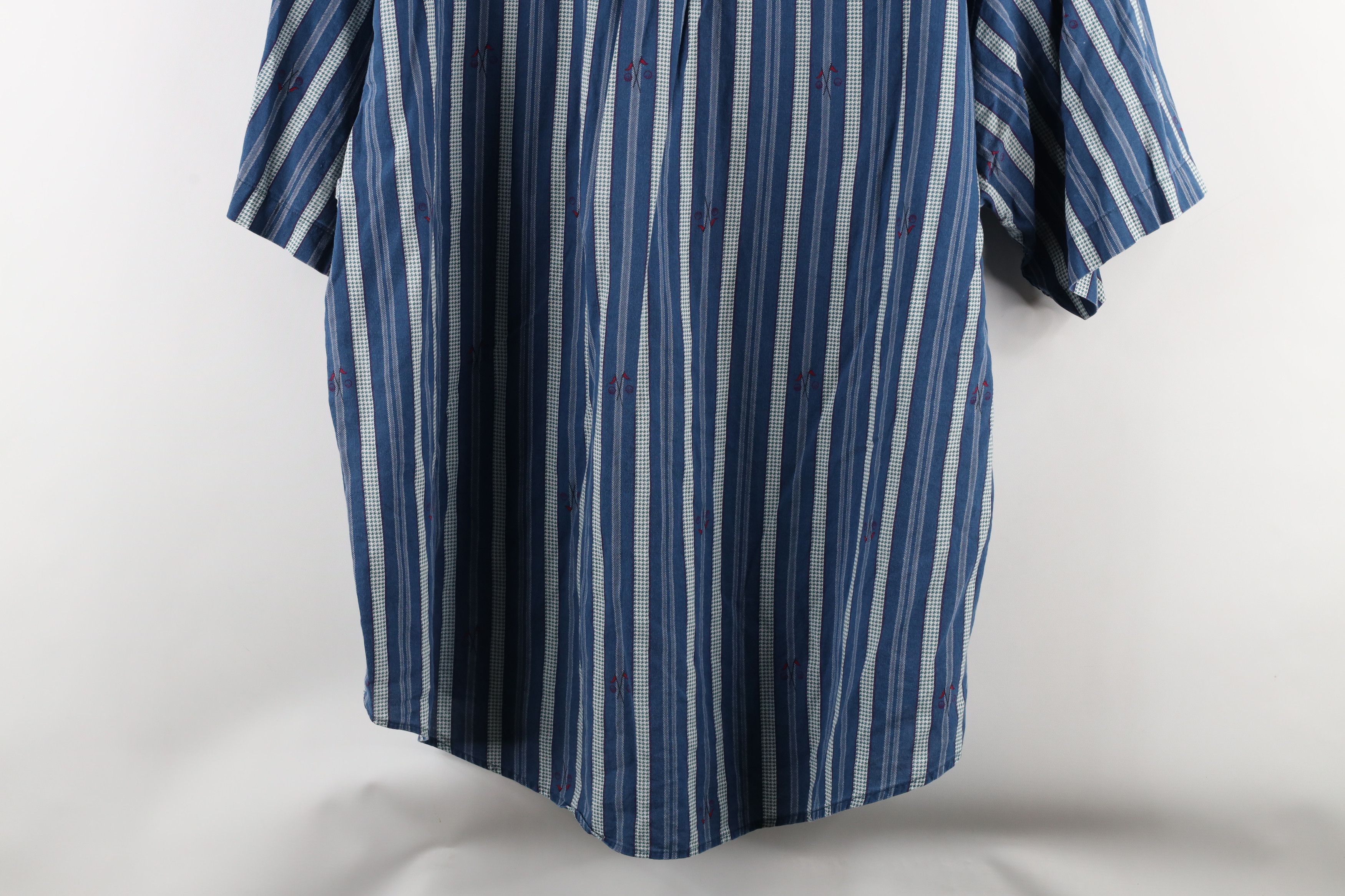Vintage Vintage 90s Streetwear Golf Flag Button Down Shirt Cotton Size US XL / EU 56 / 4 - 12 Thumbnail