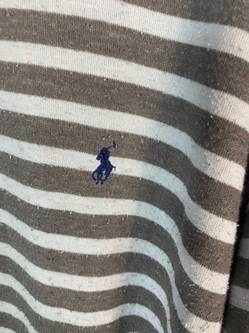 Polo Ralph Lauren Polo Ralph Lauren small logo stripe long sleeve tshirt Size US L / EU 52-54 / 3 - 4 Thumbnail