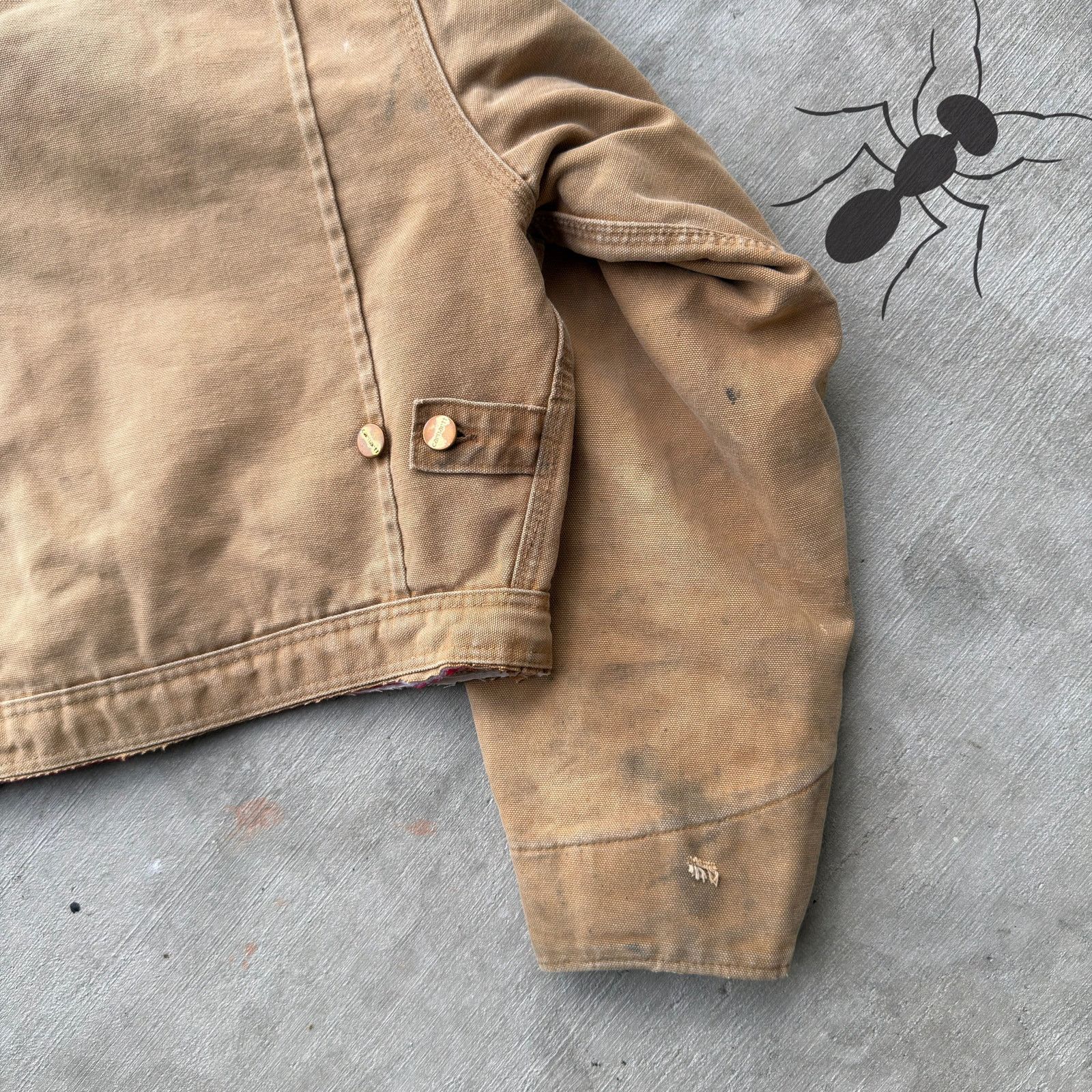 Carhartt × Vintage Carhartt brown cropped Detroit style work wear jacket Size US L / EU 52-54 / 3 - 8 Thumbnail