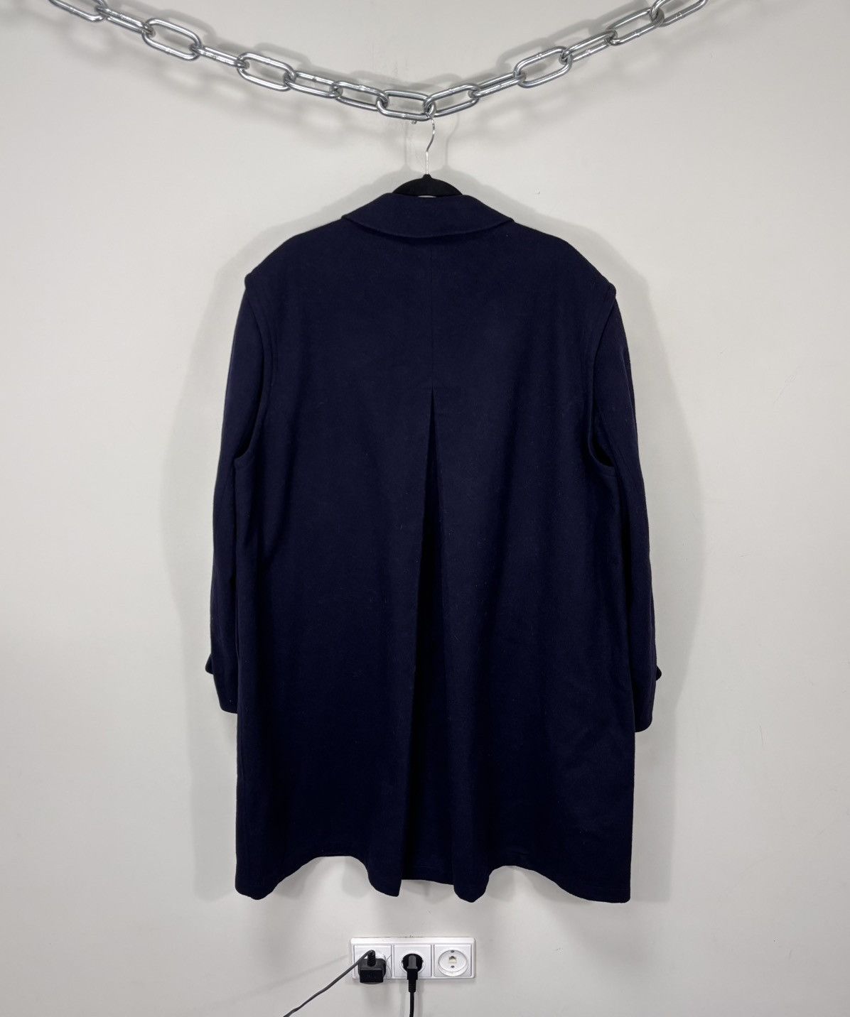 Other Vintage Steinbock Himalaya Loden Navy Blue Wool Overcoat Size US XL / EU 56 / 4 - 3 Thumbnail