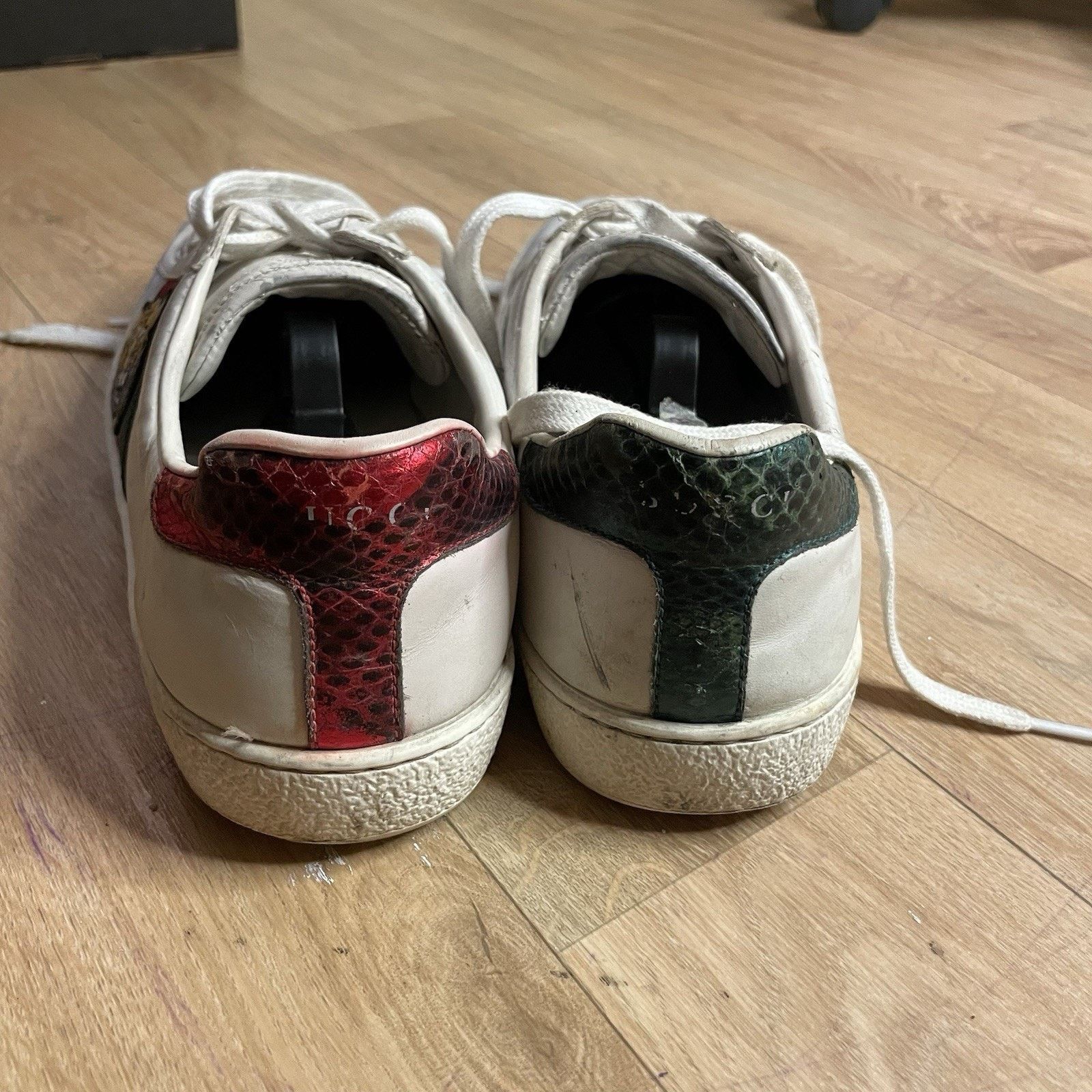 Gucci Gucci Ace Sneakers Tiger Low-Top Trainers shoes leather mens Size US 8 / EU 41 - 9 Thumbnail