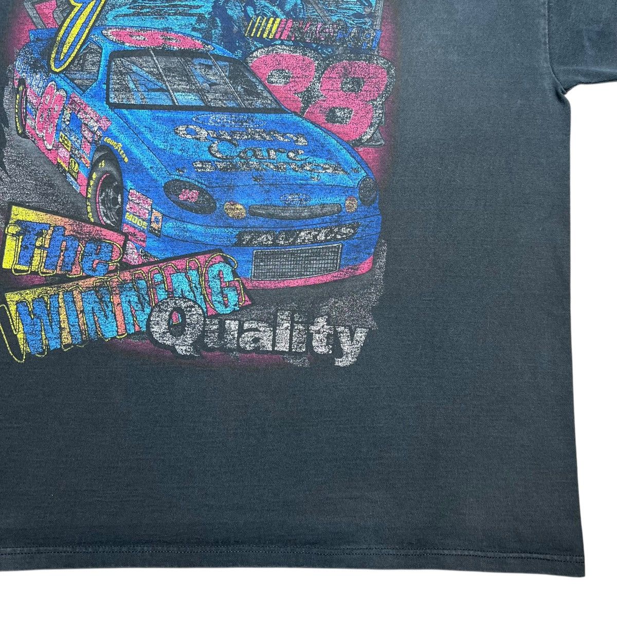 Chase Authentics × NASCAR × Vintage 1990s Nascar Dale Jarrett 88 The Winning Quality Graphic Tee Size US L / EU 52-54 / 3 - 8 Thumbnail