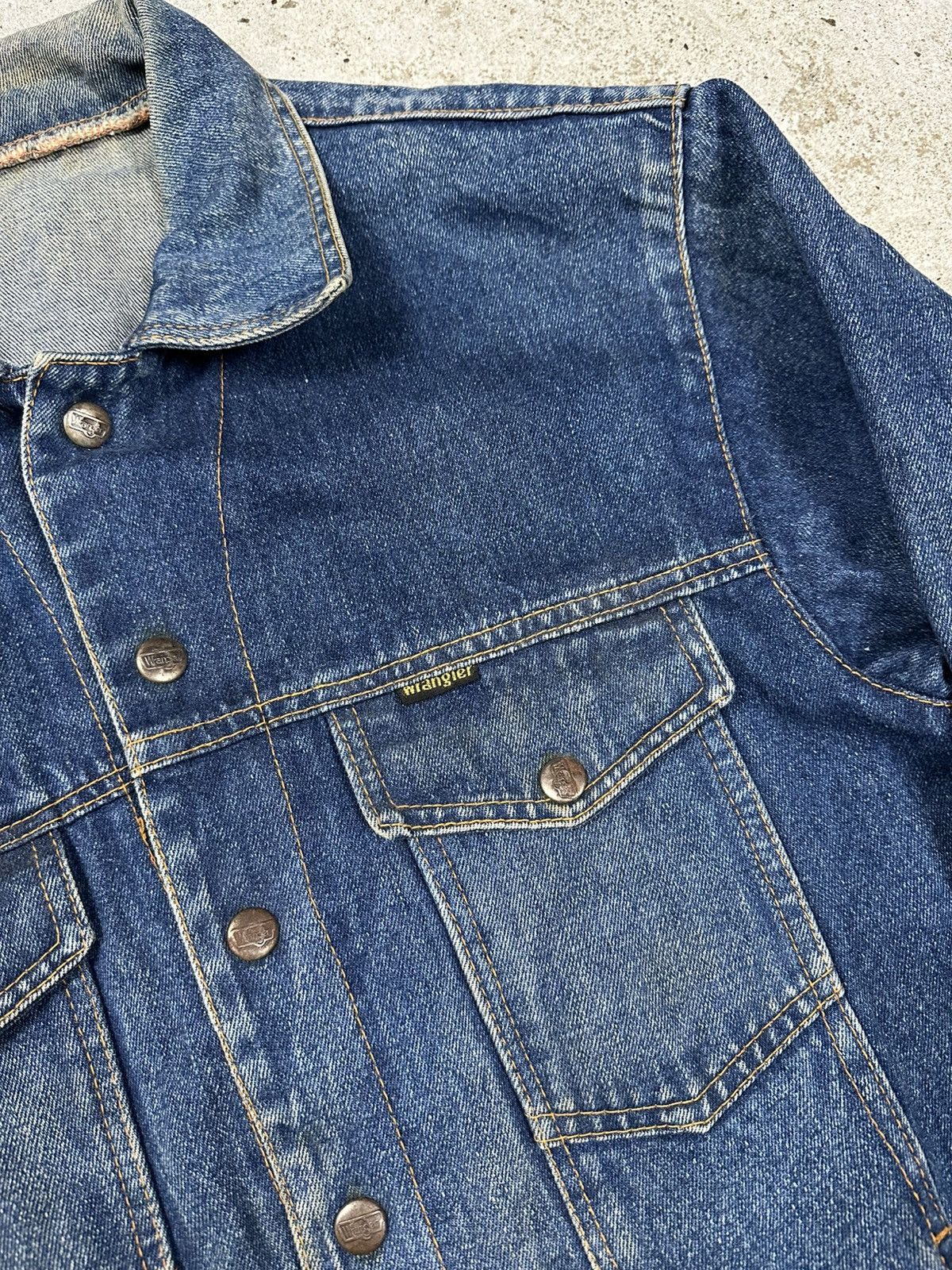 Vintage × Wrangler Vintage 70/80s Wrangler Denim Trucker Jacket Size US M / EU 48-50 / 2 - 8 Thumbnail