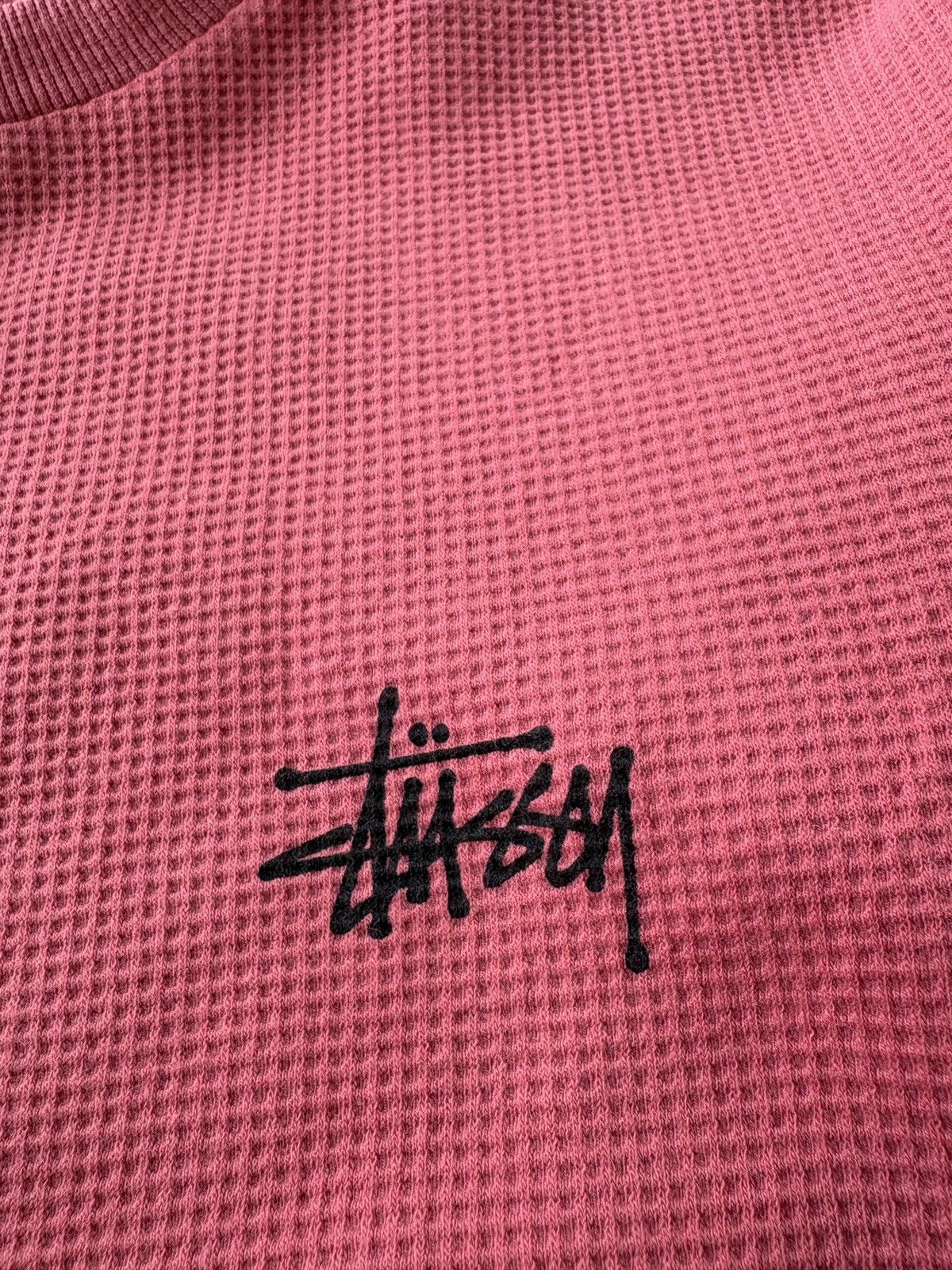 Stussy Stüssy Long Sleeve Thermal shirt with a waffle knit Size US M / EU 48-50 / 2 - 10 Thumbnail