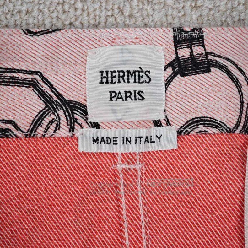 Hermes Hermes Pink denim shorts Size 24" / US 00 / IT 34 - 4 Thumbnail