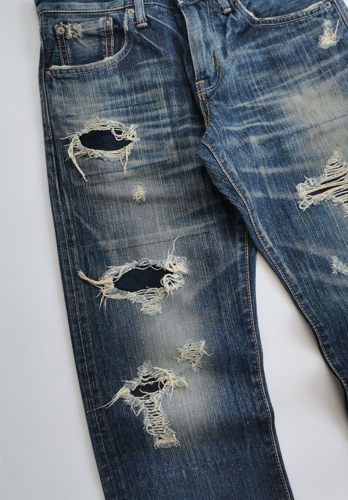 Edwin Edwin Extra Extreme 503RVS Patchwork Ripped Denim Jeans Size US 29 - 4 Thumbnail