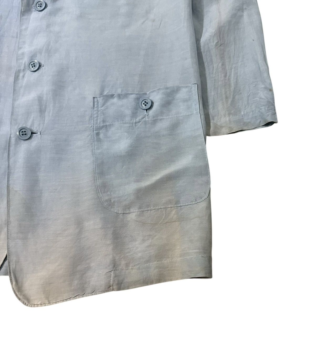Yohji Yamamoto Vintage Workshop By Yohji Yamamoto Casual Gabadine Jacket Size US M / EU 48-50 / 2 - 3 Thumbnail