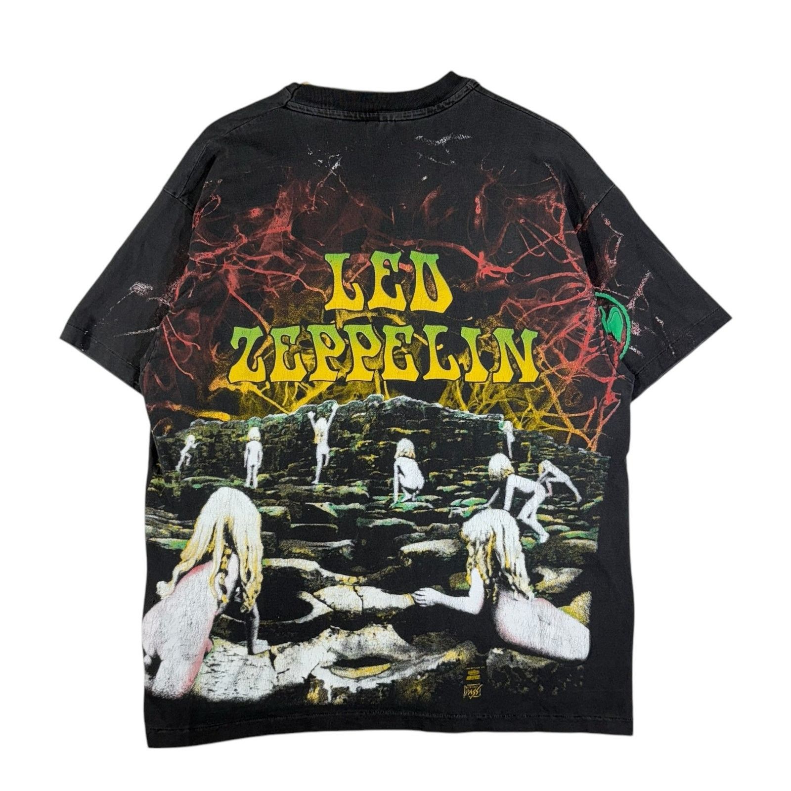 Hanes Vintage Led Zepplin Backstage Pass House Of The Holy AOP Tee Size US XL / EU 56 / 4 - 5 Thumbnail