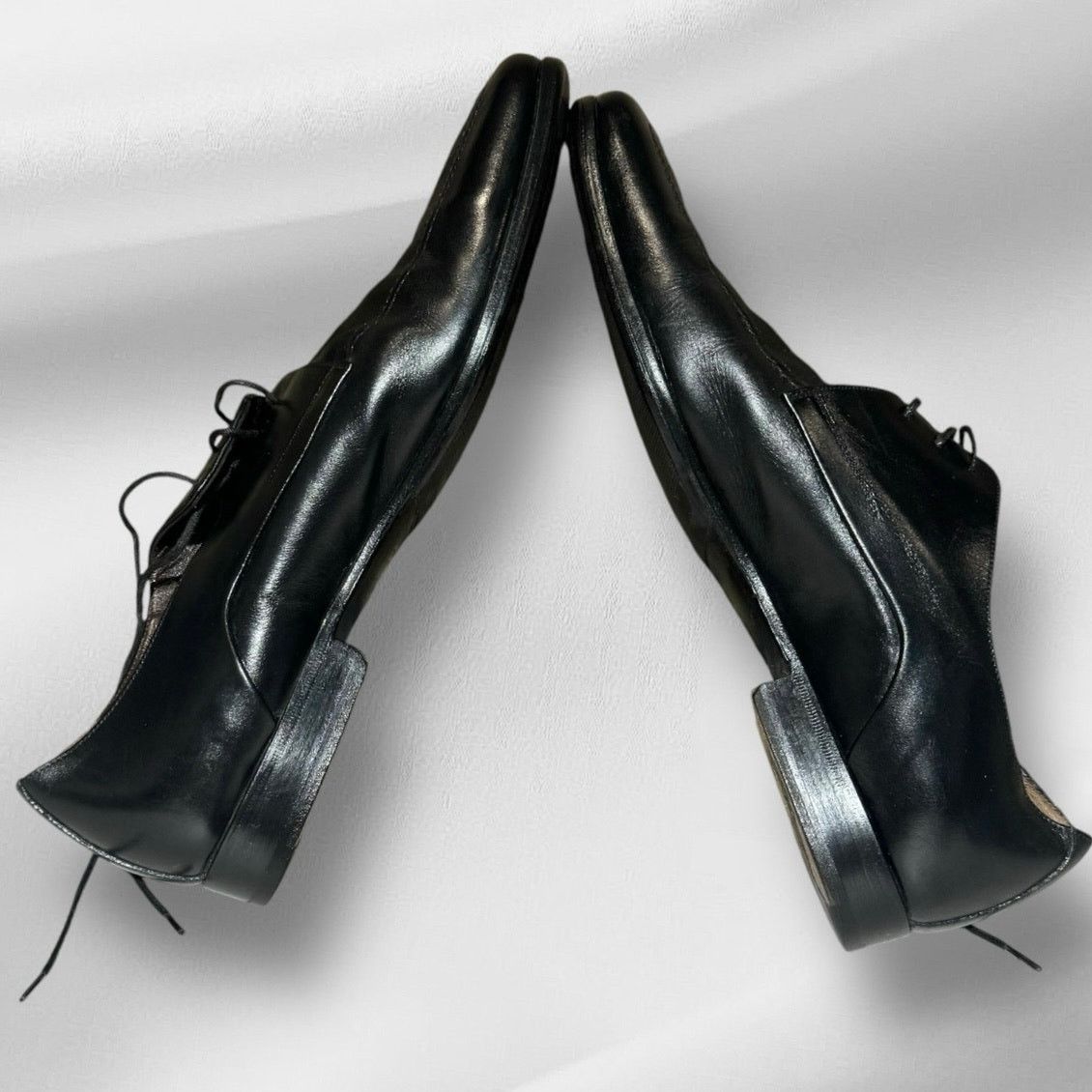 Bruno Magli Bruno Magli Mens Black Leather Dress Shoes Sz 10 #1101 342 Size US 10 / EU 43 - 3 Thumbnail