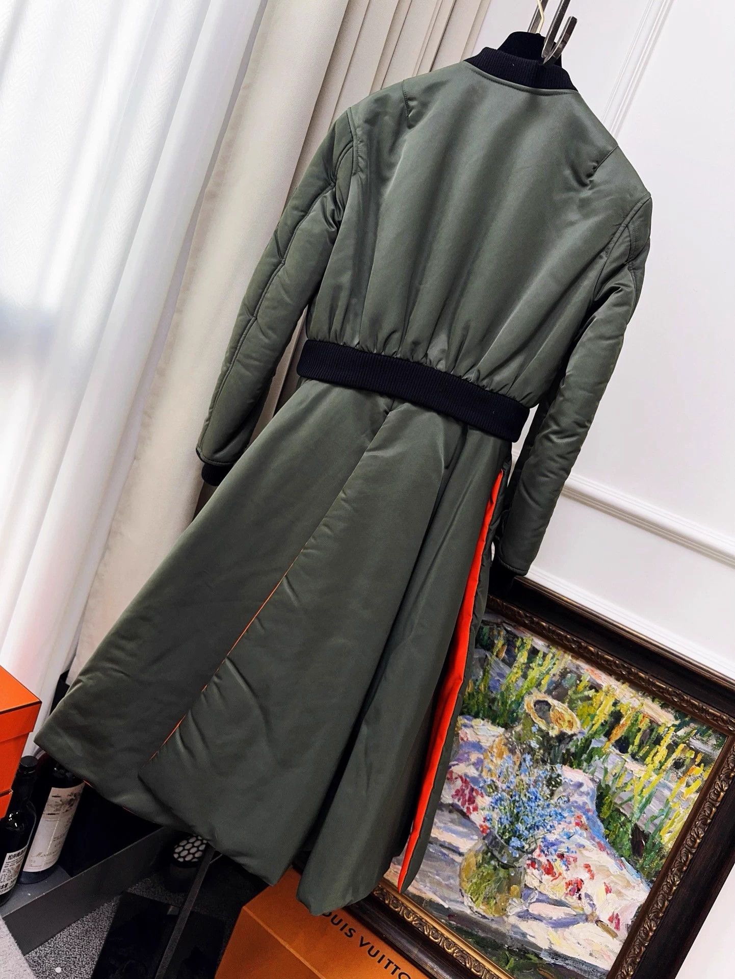 Dior Dior Military Green Color Blocked Baseball Long Coat Size S / US 4 / IT 40 - 2 Thumbnail