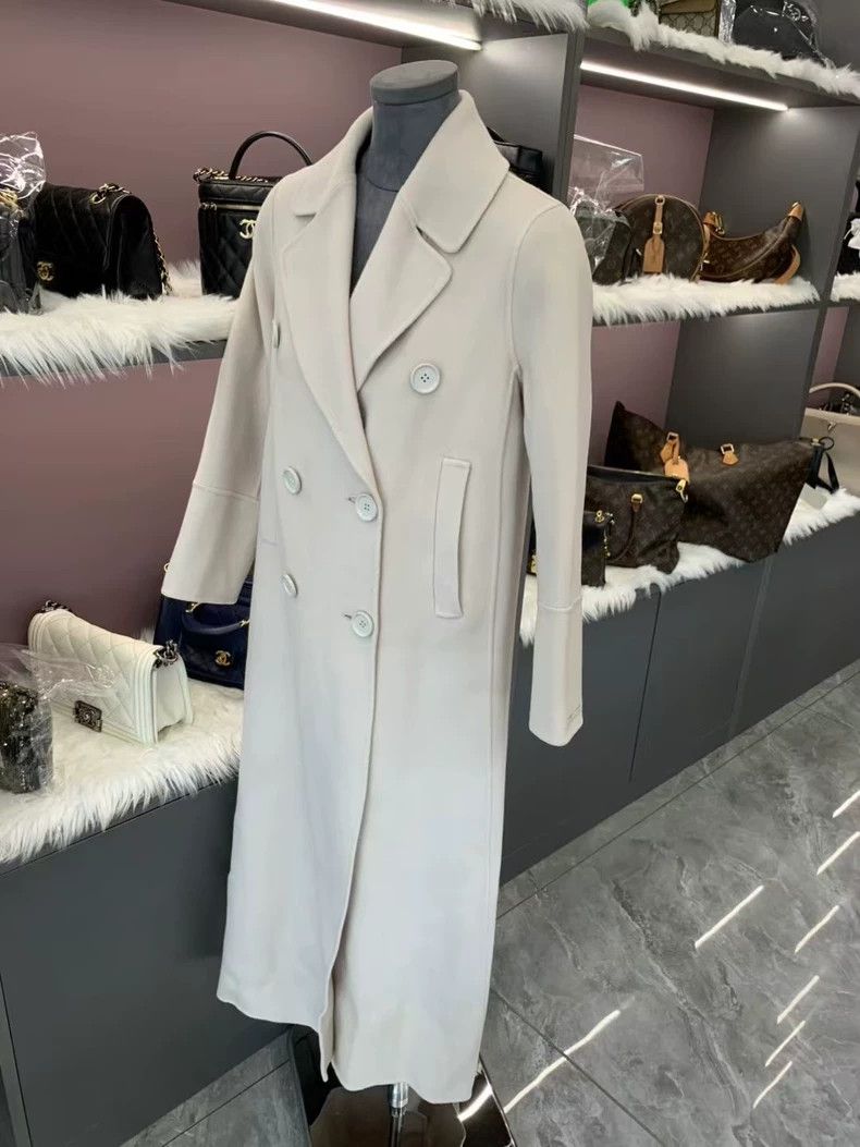 Max Mara Max Mara Glacier White Wool Coat Size M / US 6-8 / IT 42-44 - 5 Thumbnail