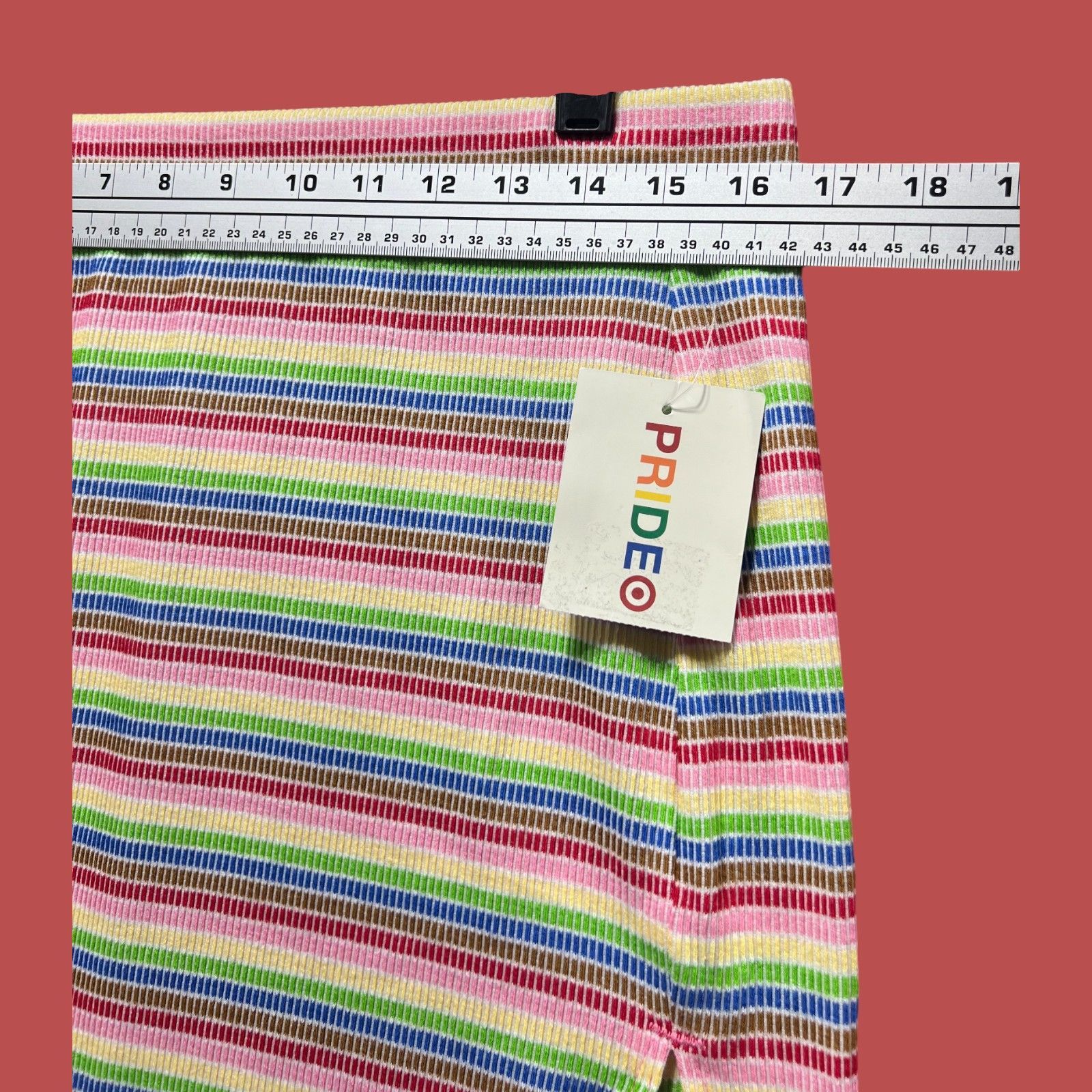 Other Pride - Women's Mid-Rise Mini Asymmetrical Skirt Rainbow Str Size 32" / US 10 / IT 46 - 5 Thumbnail